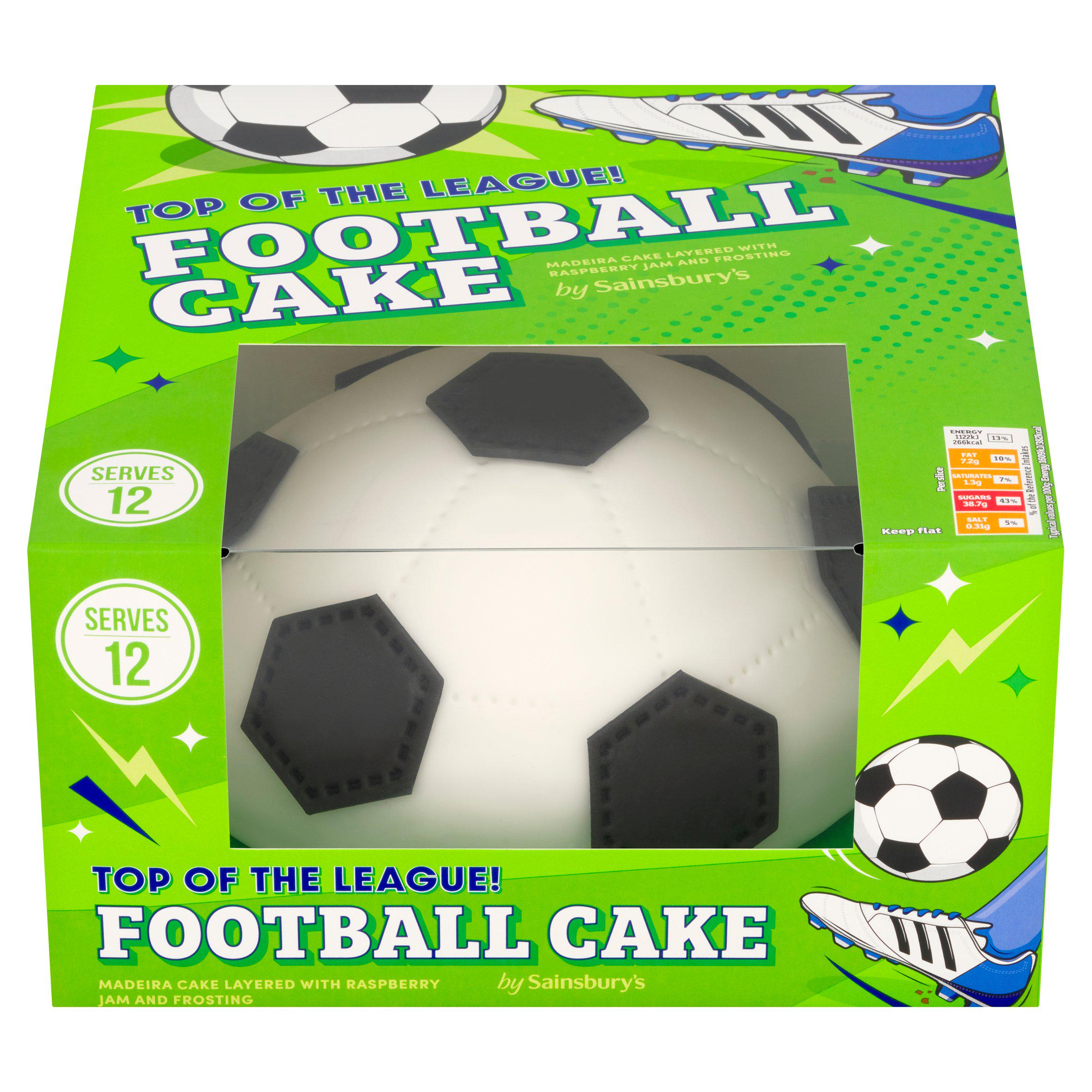 Sainsbury's Birthday & Celebration Football Cake 837g