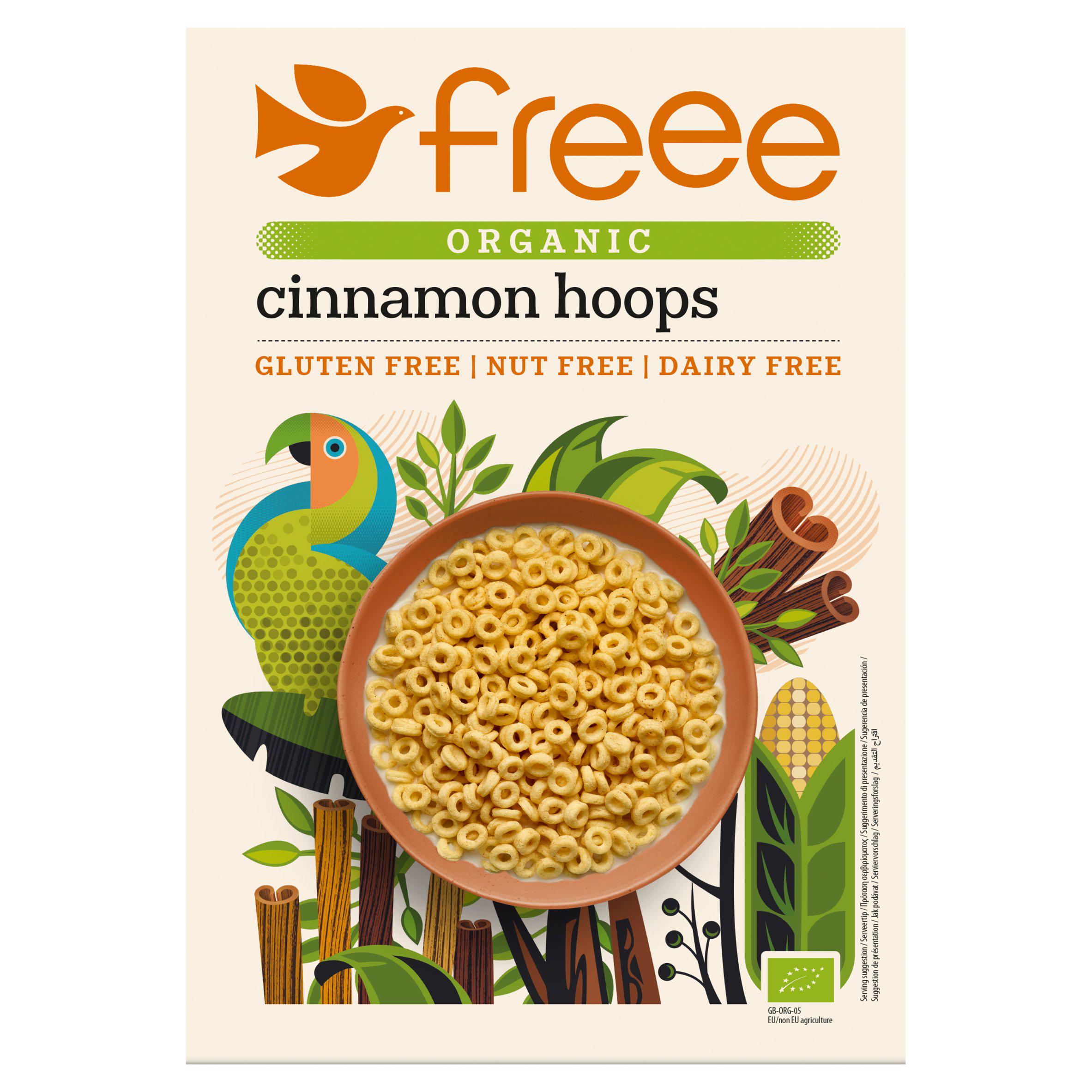 Freee Cinnamon Hoops, Organic, Gluten Free