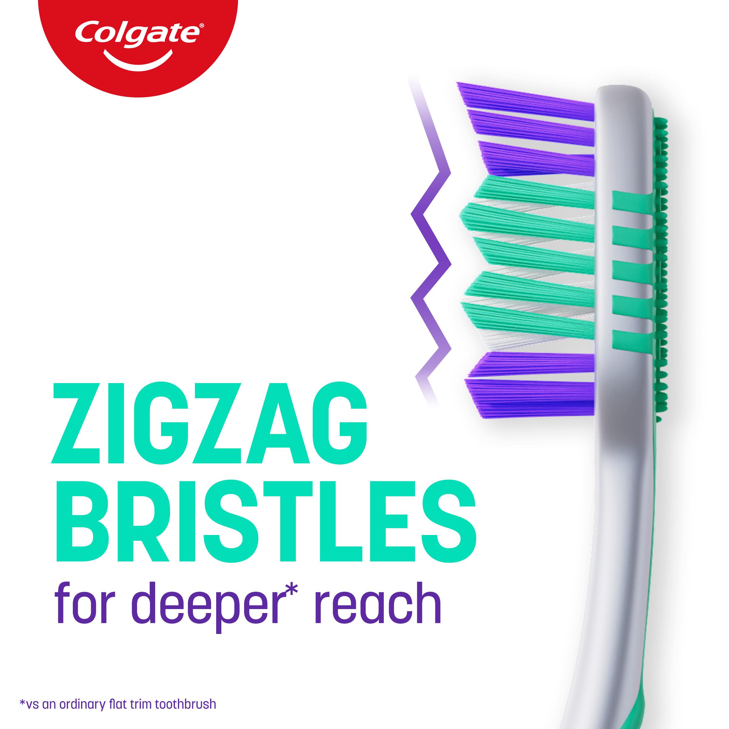 Colgate Zig Zag Medium Toothbrush Pack x3 thumbnail 5