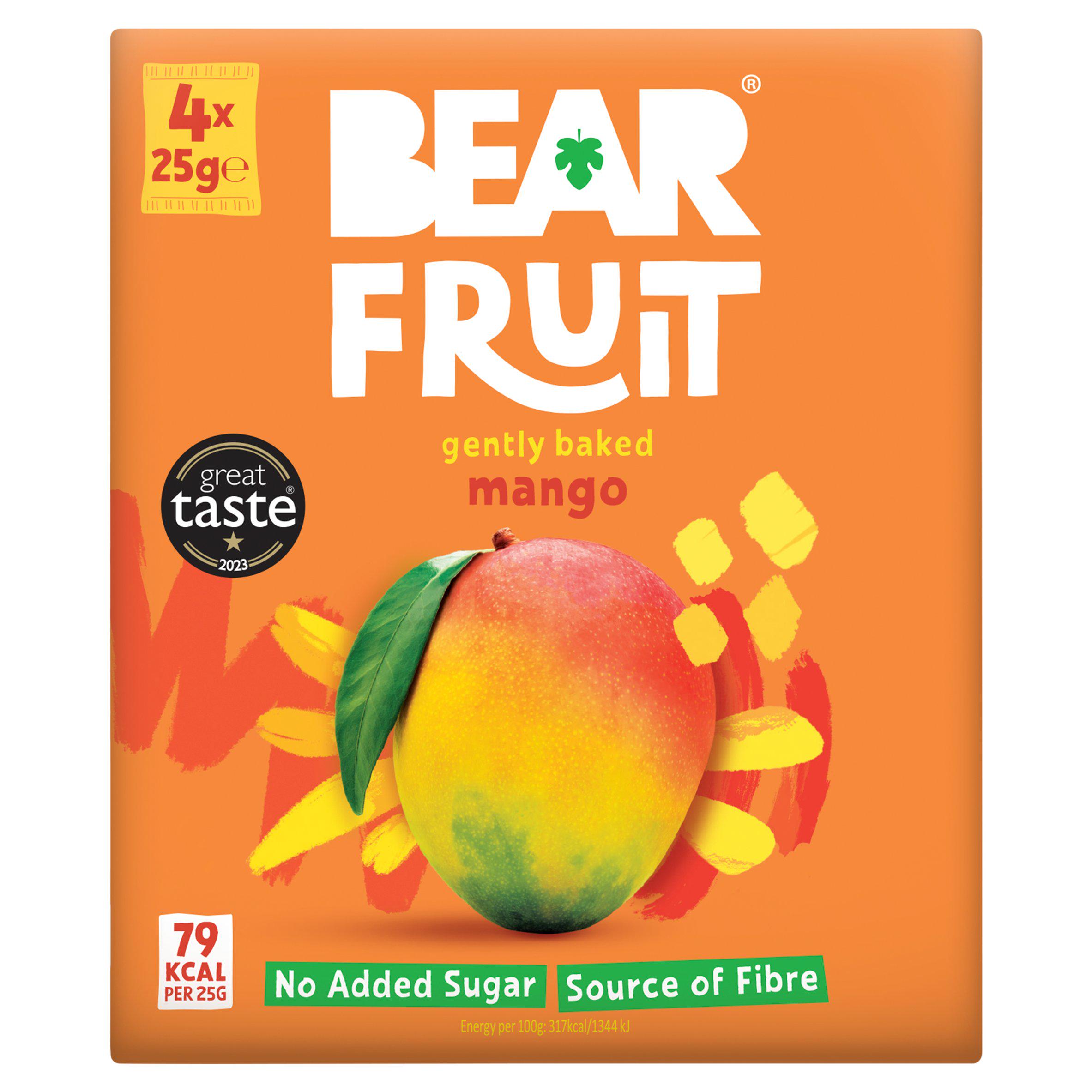 BEAR Fruit Dried Mango 4x25g