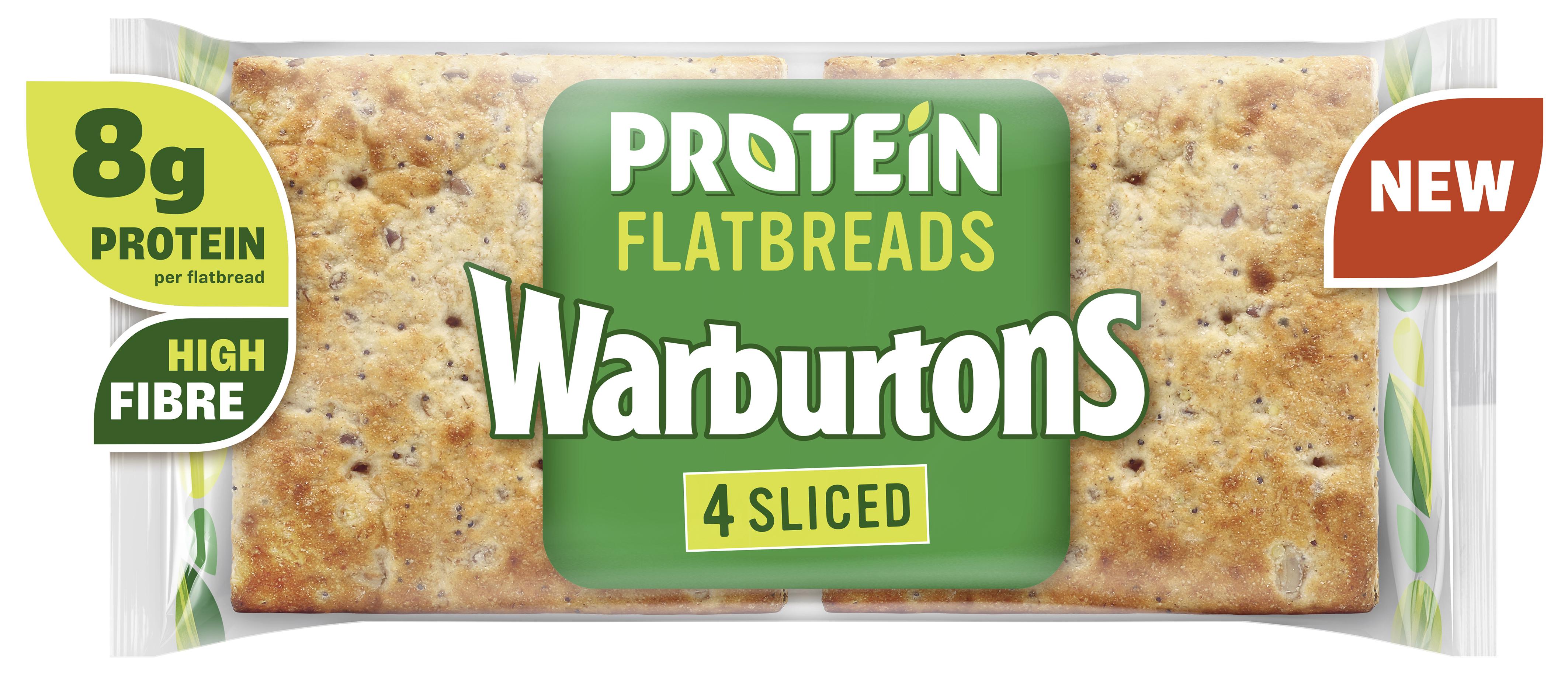 Warburtons Protein Flatbreads x4 thumbnail 2