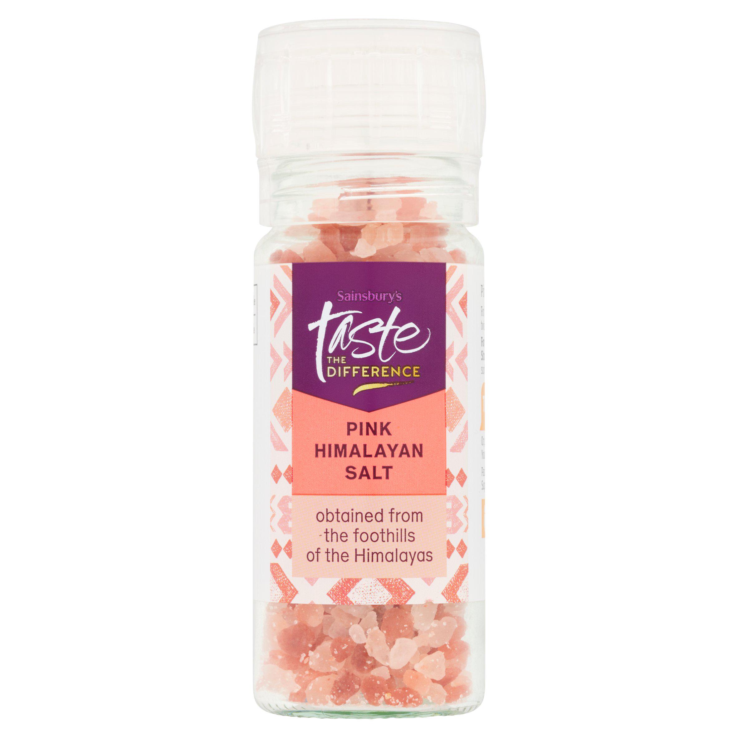 Sainsbury's Pink Himalayan Salt Grinder, Taste the Difference 95g