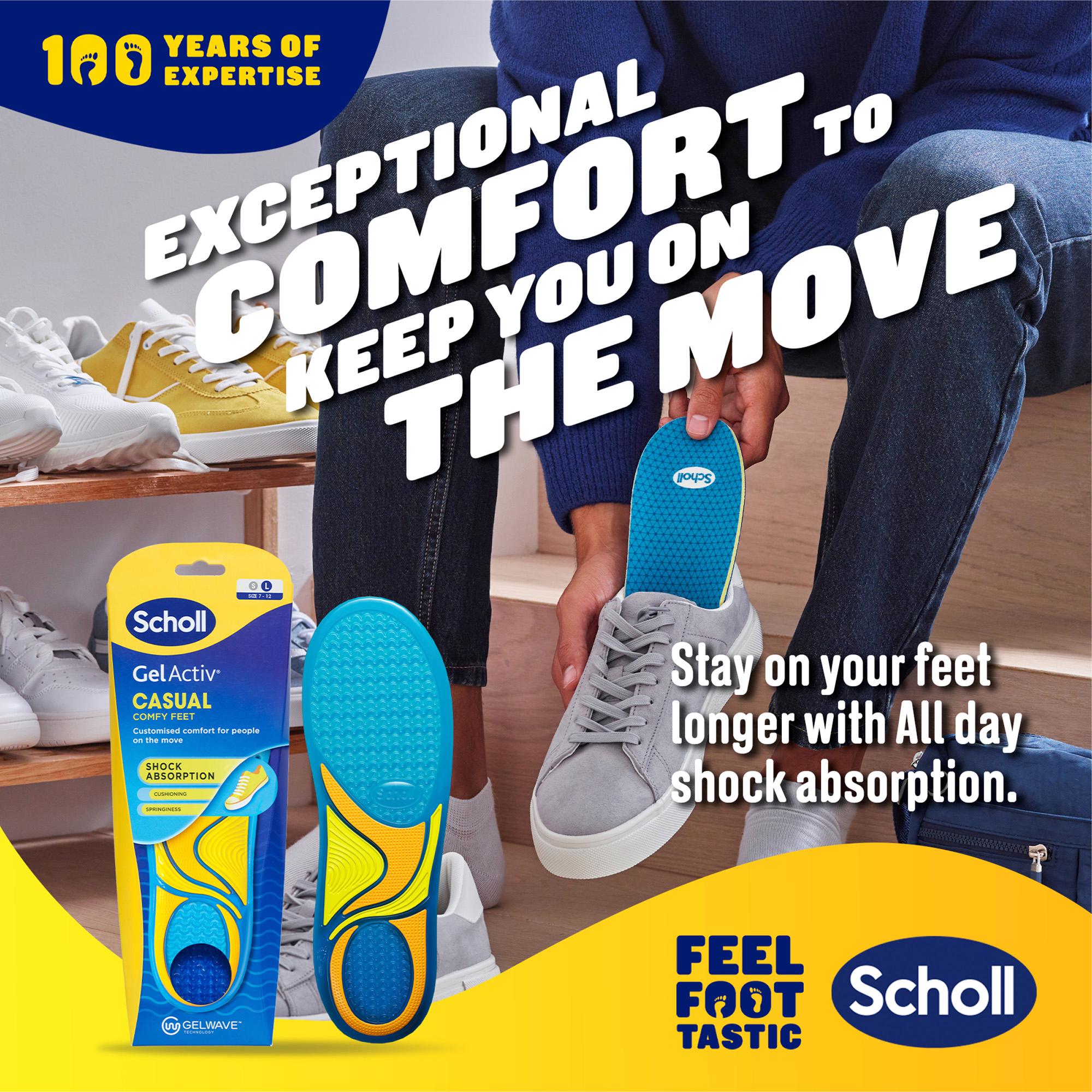 Scholl Gel Activ Casual Insoles Large thumbnail 2