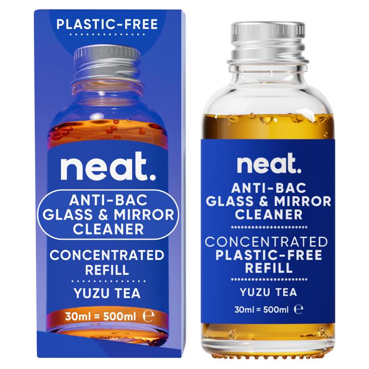 Neat Anti Bac Glass & Mirror Cleaner Concentrated Refill Yuzu Tea 30ml thumbnail 2