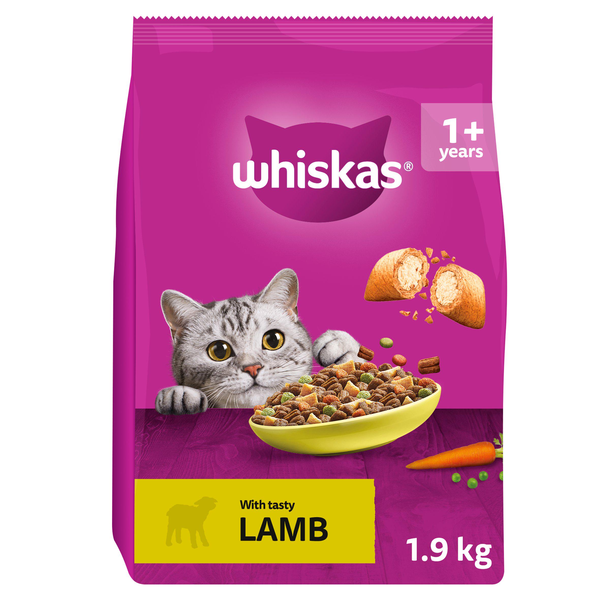 Whiskas Adult 1+ Cat Food Dry with Lamb