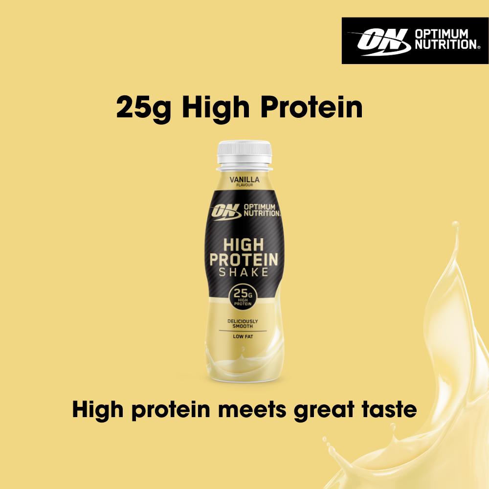 Optimum Nutrition High Protein Shake Vanilla Flavour 330ml thumbnail 2