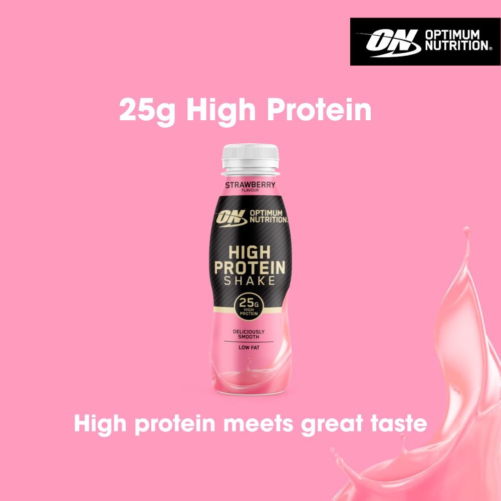 Optimum Nutrition High Protein Shake Strawberry Flavour 330ml thumbnail 2
