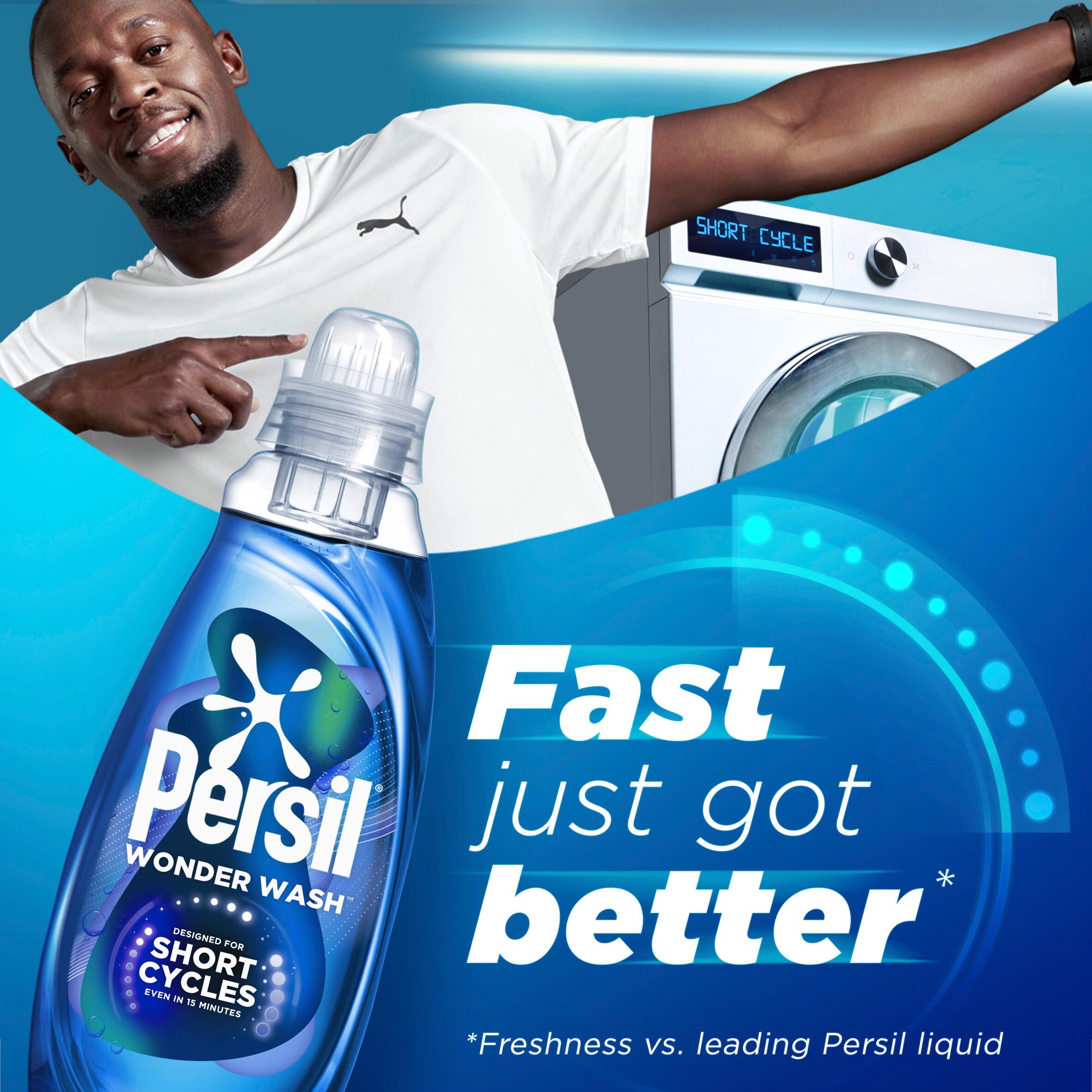 Persil Wonder Wash Bio Liquid Laundry Odour Defy Speed Clean Quick Wash 55 Washes 1.485L thumbnail 2