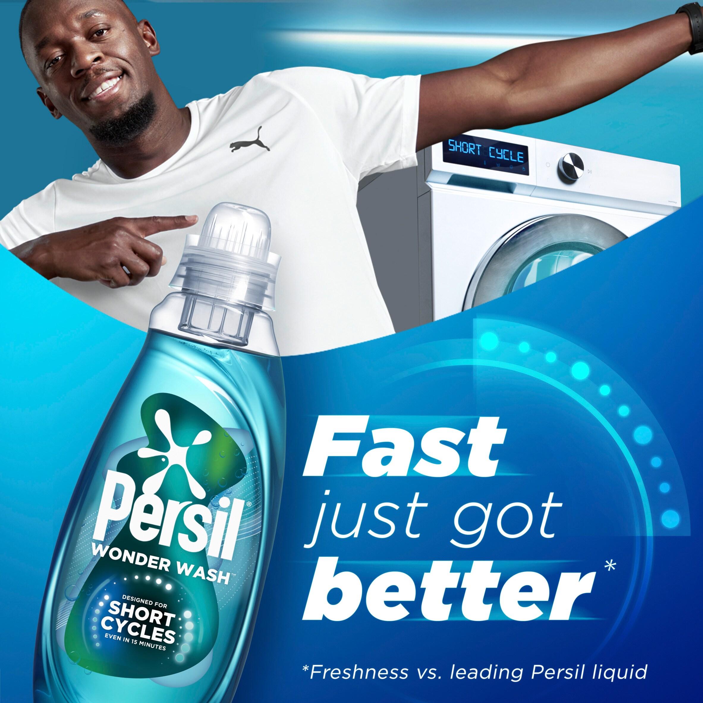 Persil Wonder Wash Non Bio Liquid Detergent Speed Clean Quick Wash 55 Washes 1.485L thumbnail 2
