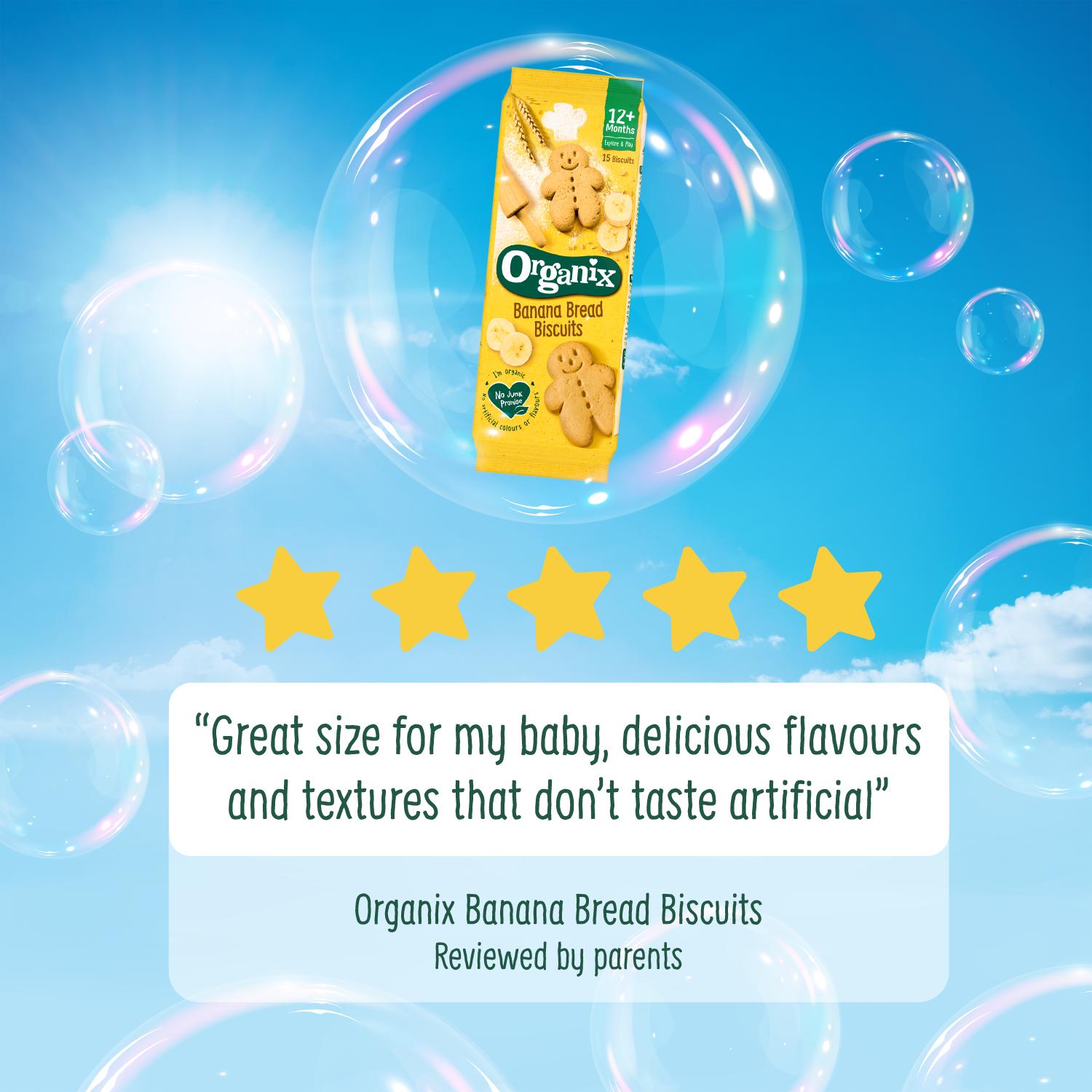 Organix Banana Bread Biscuits 12+ Months 135g thumbnail 5