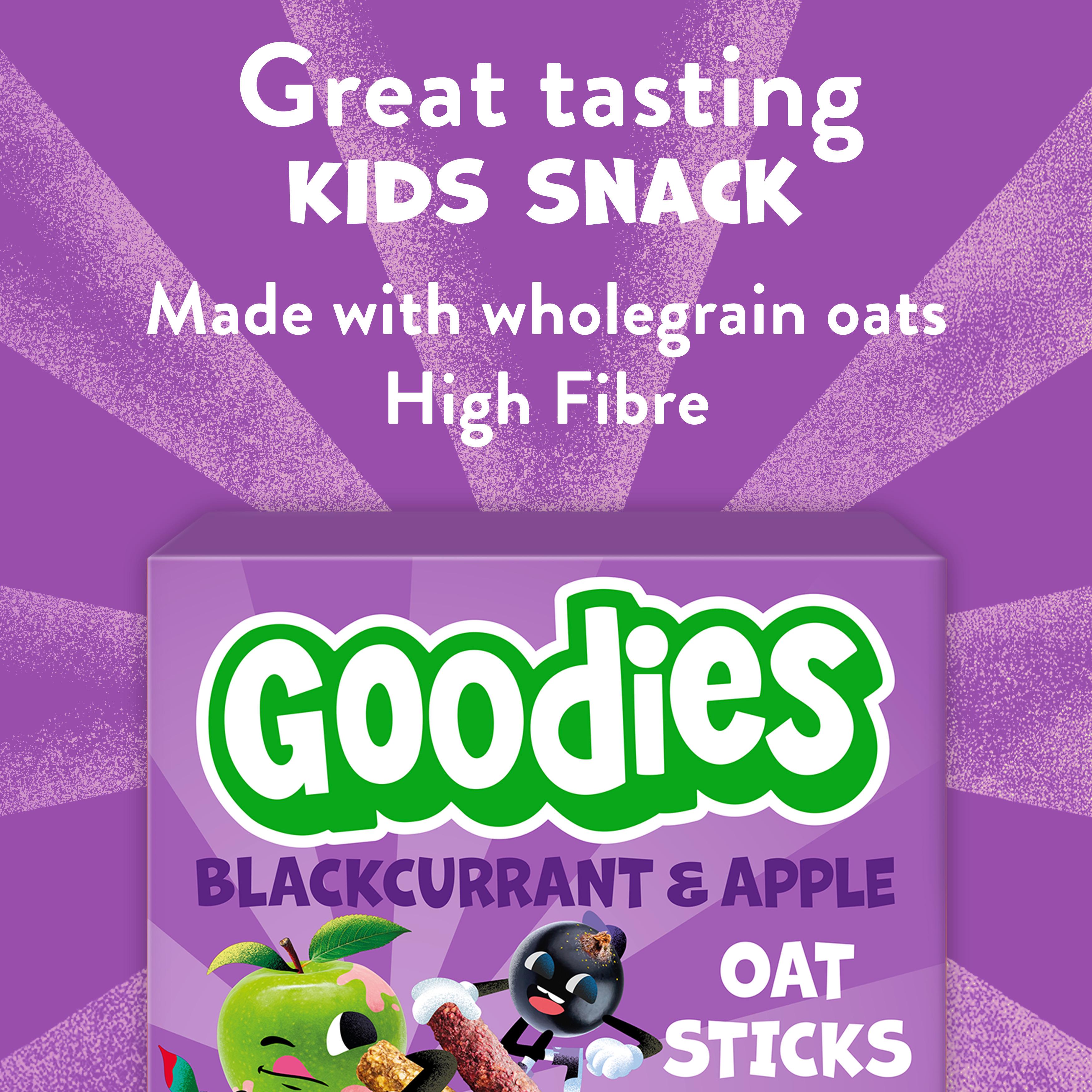Goodies 5 x 23g Apple & Blackcurrant Multipack Kids Snack Oat Sticks Bars thumbnail 2