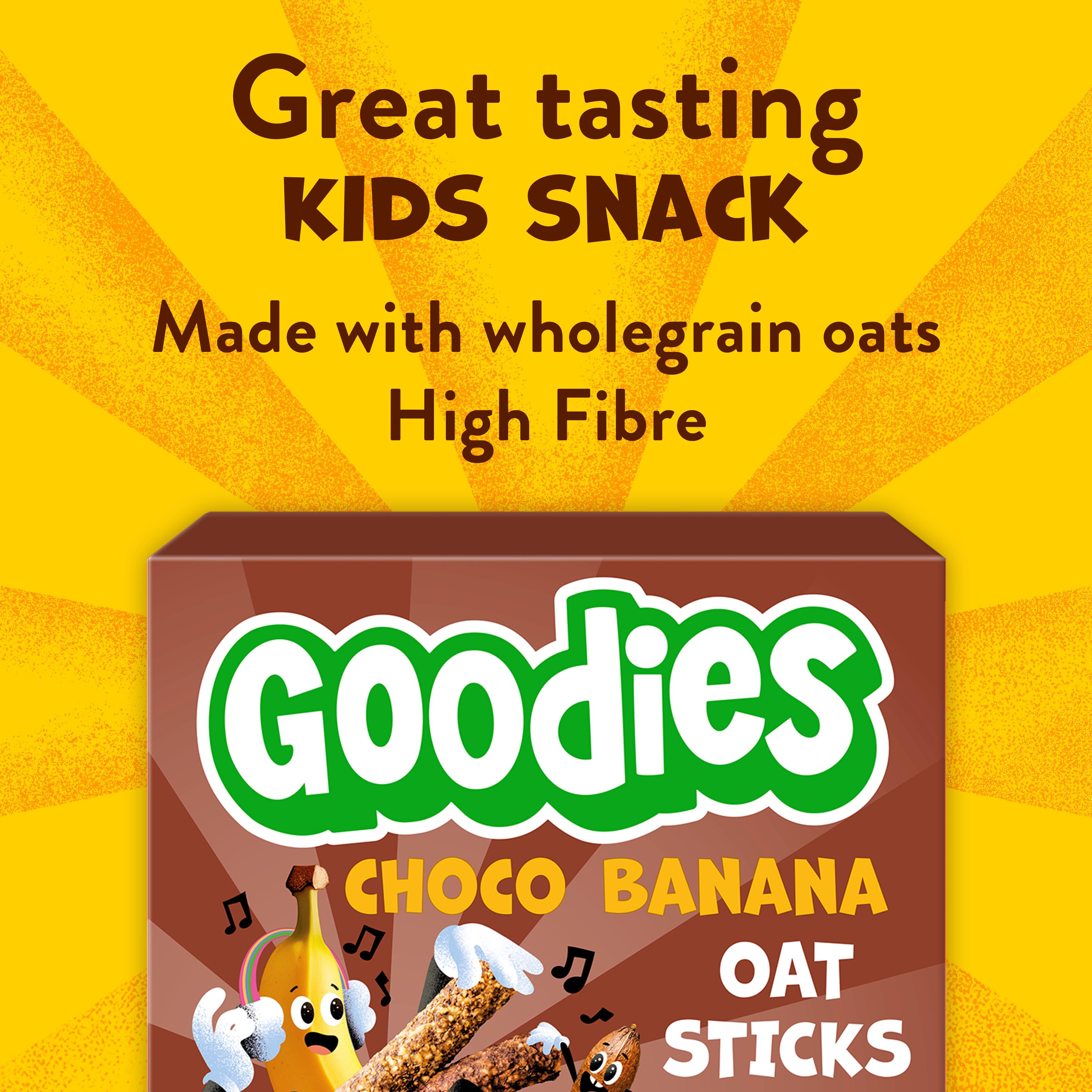 Goodies Choco & Banana 5 x 23g Multipack Kids Snack Oat Sticks Bars thumbnail 2