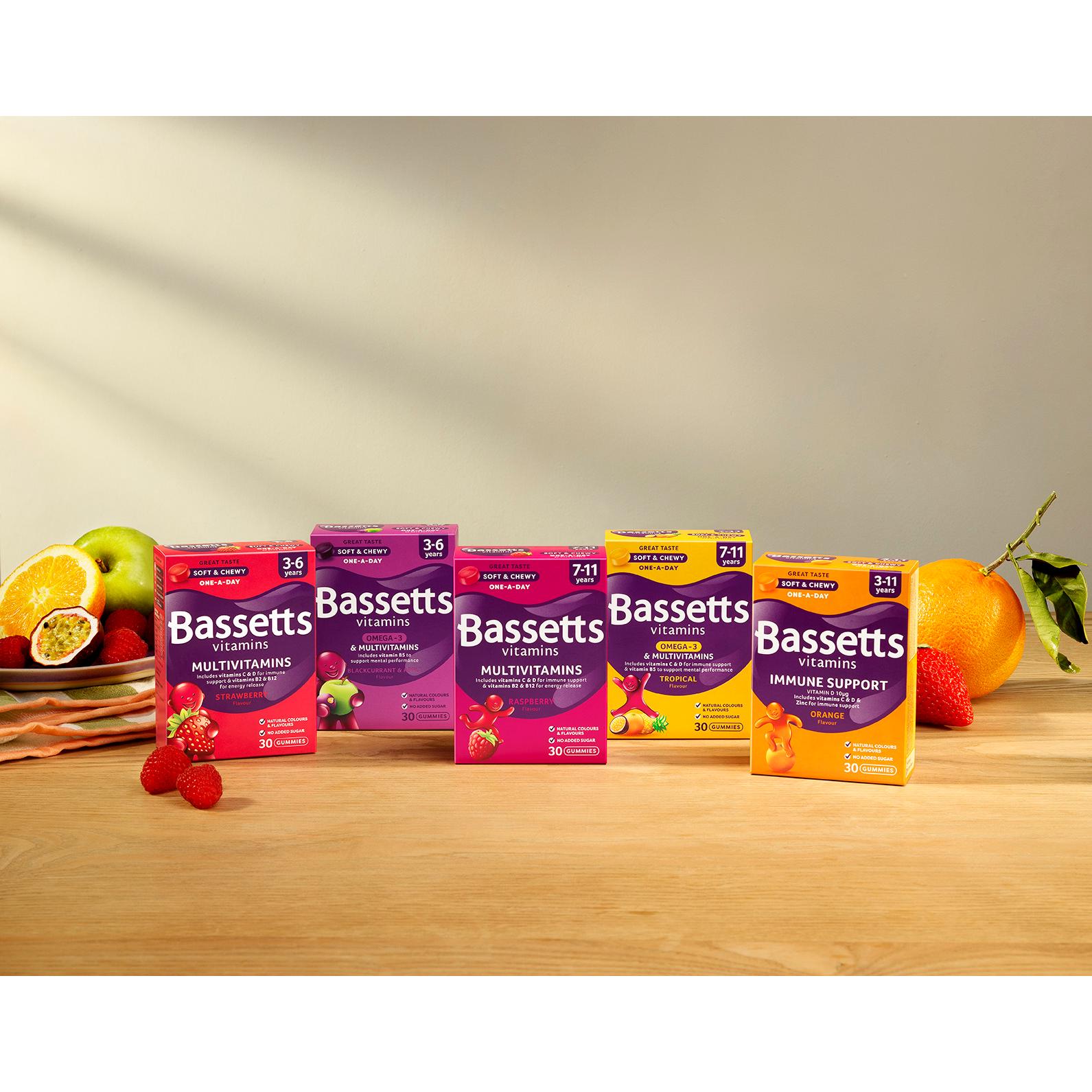 Bassetts Vitamins Multivitamins Strawberry Flavour Gummies 3-6 Years x60 thumbnail 6