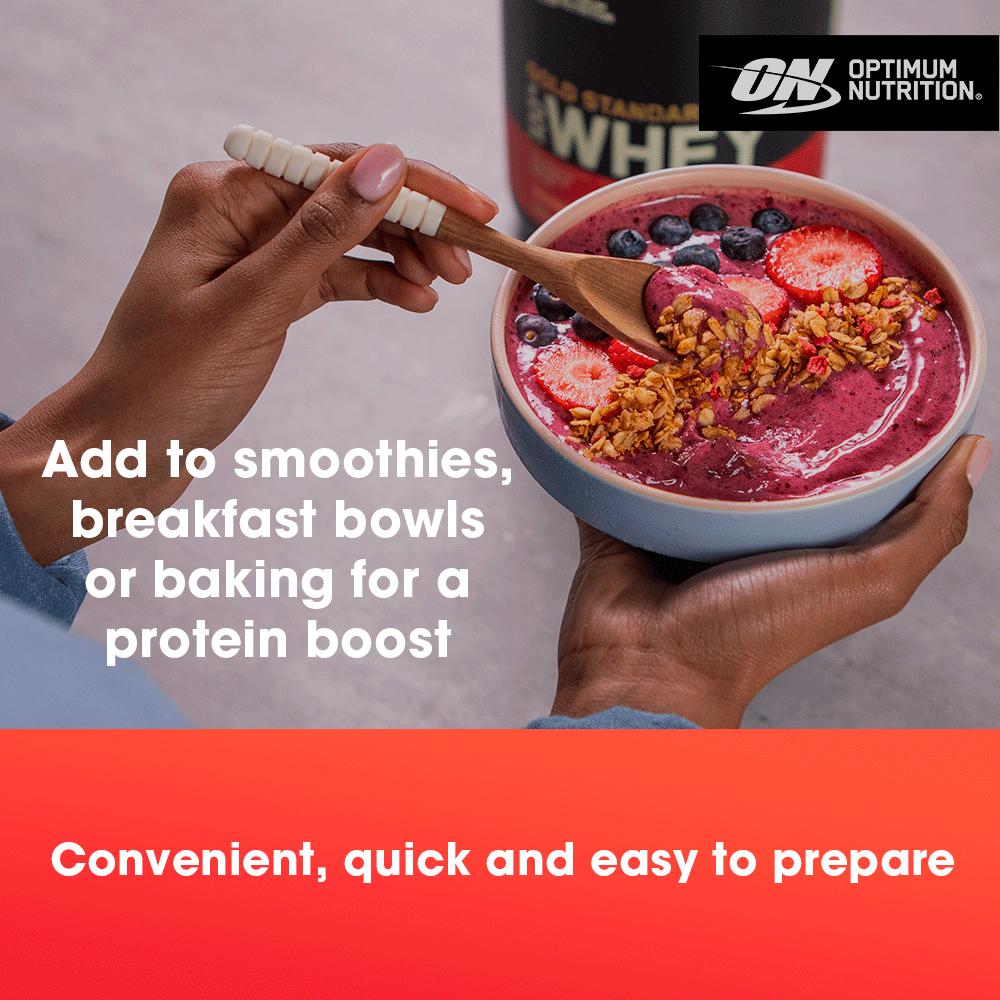 Optimum Nutrition 100% Gold Standard Whey Banana Cream 450g thumbnail 6