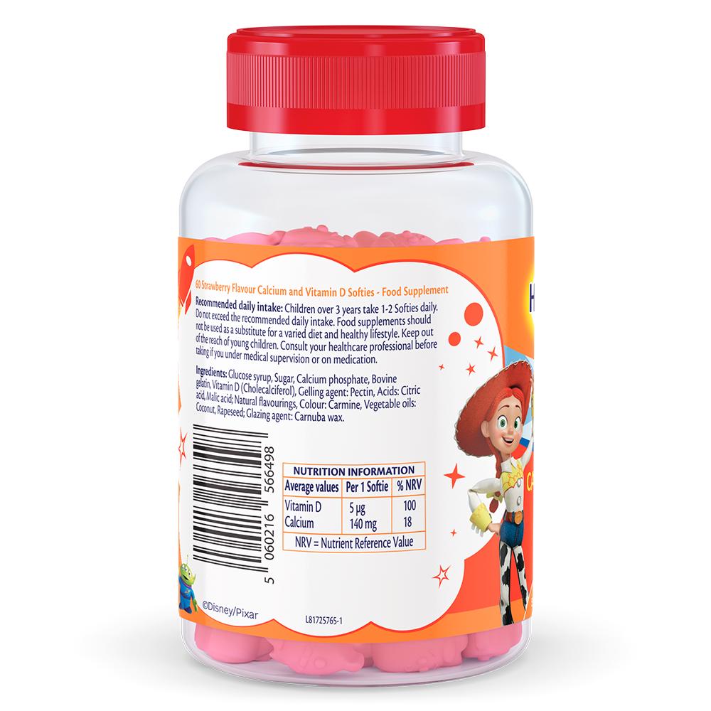Haliborange Calcium & Vit D Bones & Teeth 60 Character Shaped Strawberry Flavour Softies for Kids 3+ thumbnail 5