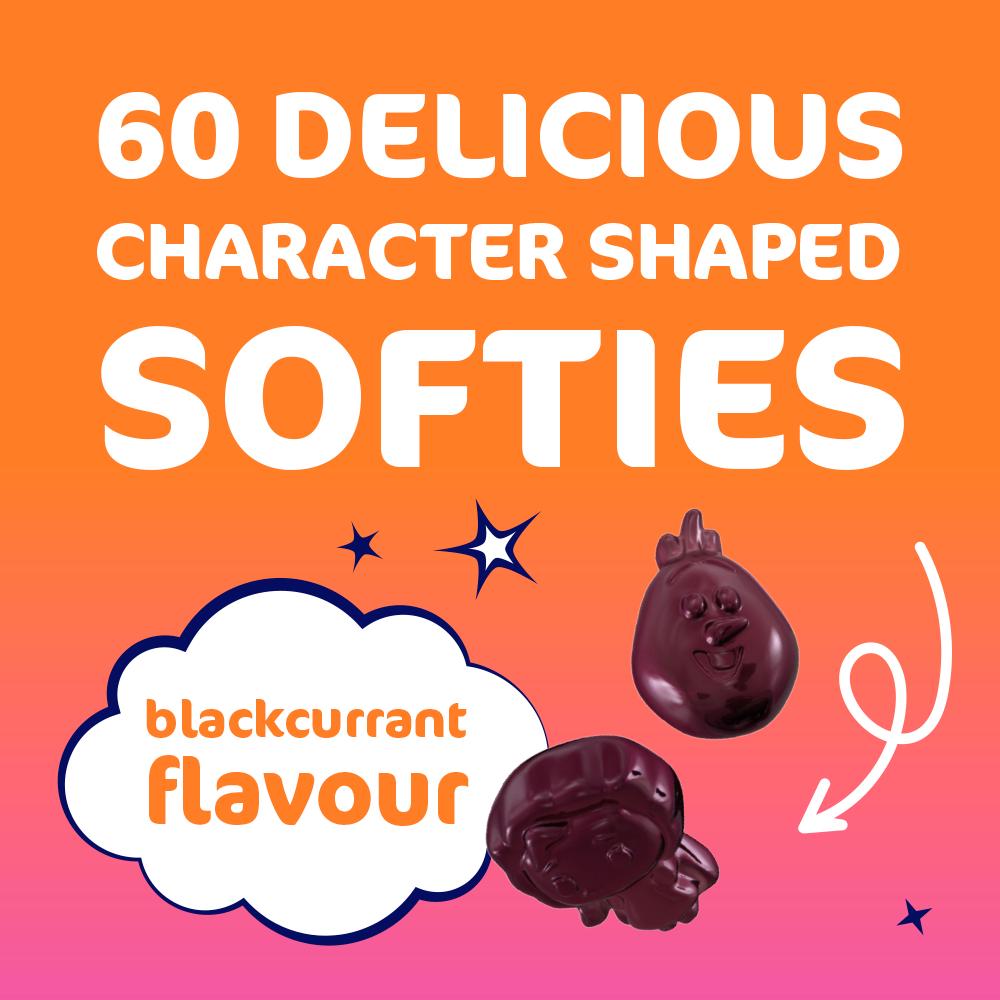 Haliborange Disney Frozen Iron & Vit C 60 Character Shaped Blackcurrant Flavour Softies for Kids 3+ thumbnail 3