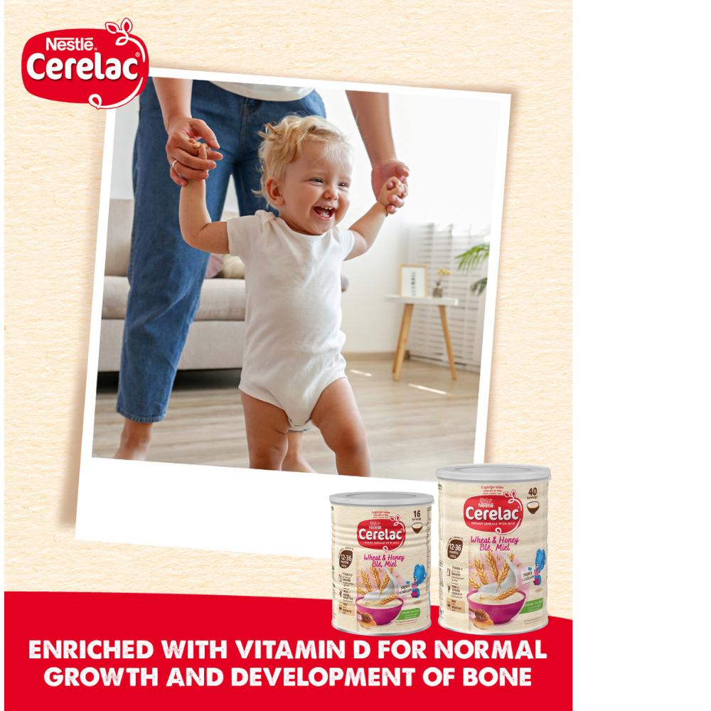 Cerelac Infant Baby Cereals with Milk Honey & Wheat 12 Months+ 1kg thumbnail 4
