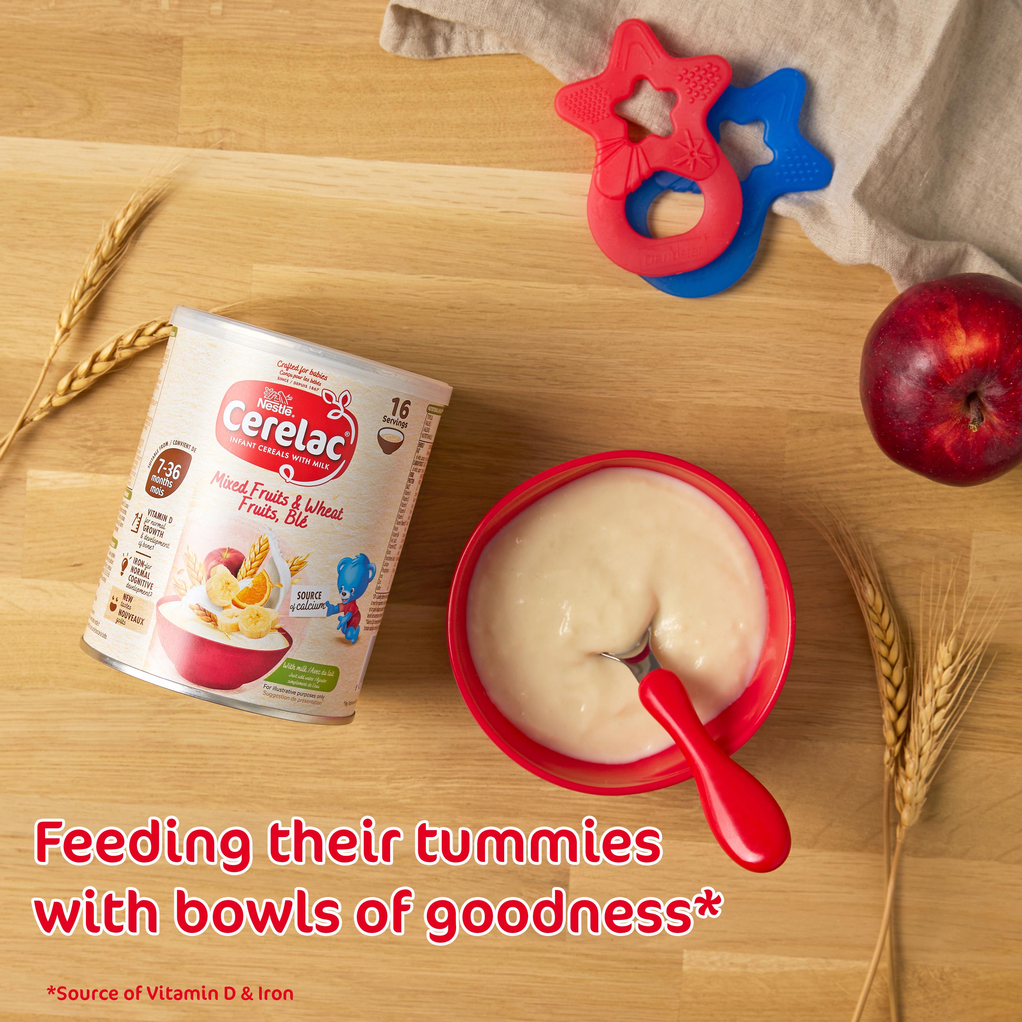 Cerelac Infant Baby Cereals with Milk Mixed Fruits & Wheat 7+ Months 1kg thumbnail 4