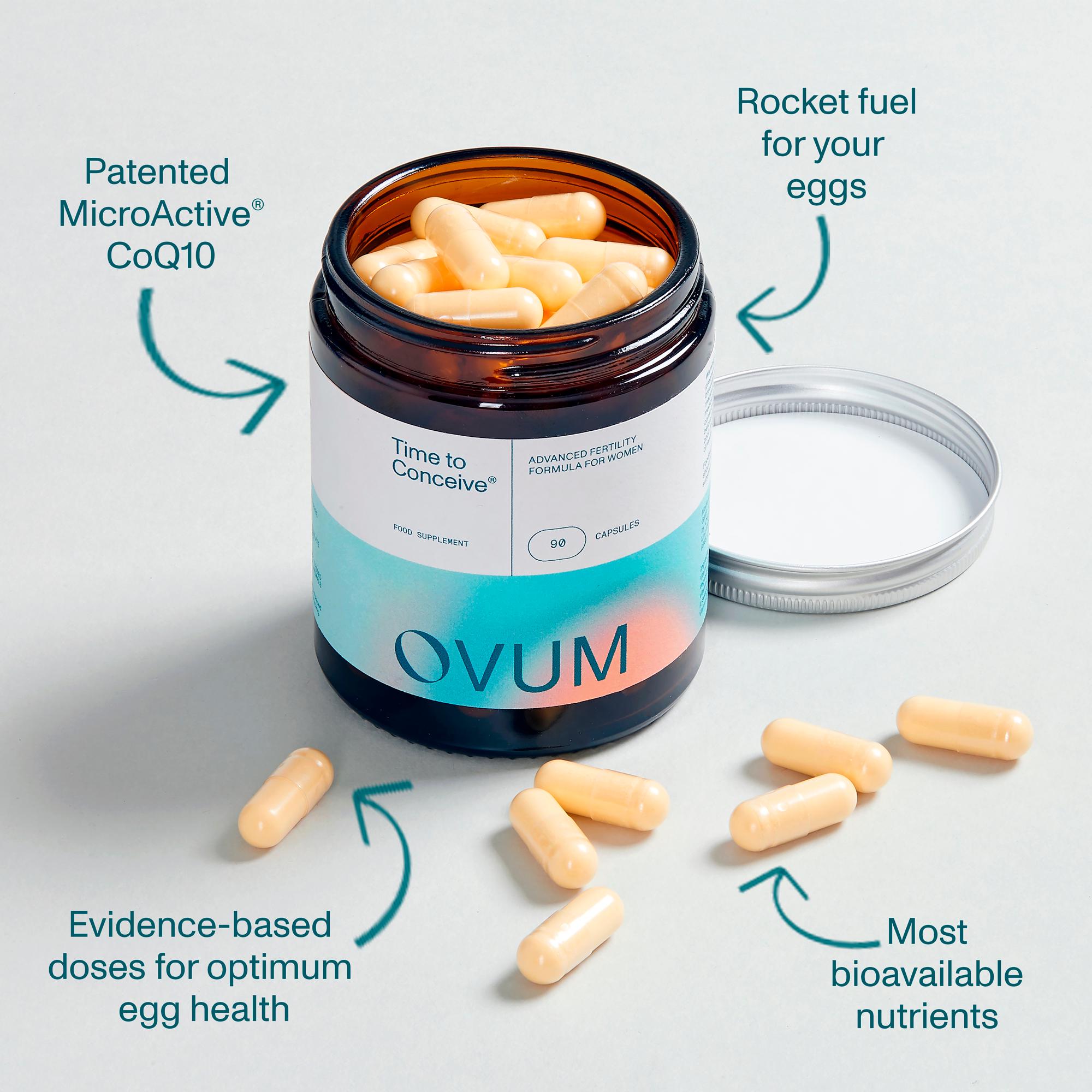 Ovum Time to Conceive Fertility Food Supplement Capsules x90 thumbnail 2
