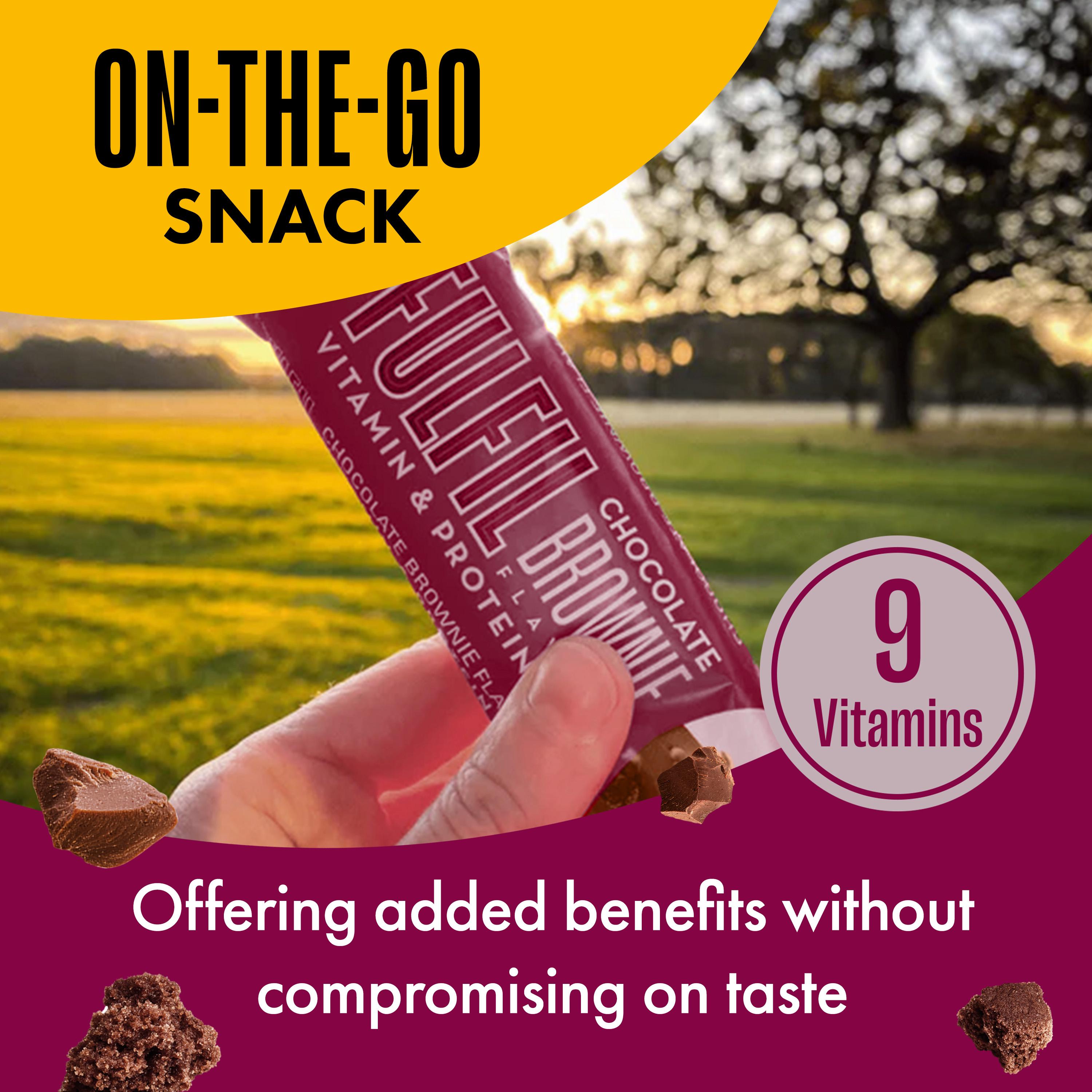 Fulfil Chocolate Brownie Flavour Vitamin & Protein Bar 55g thumbnail 4
