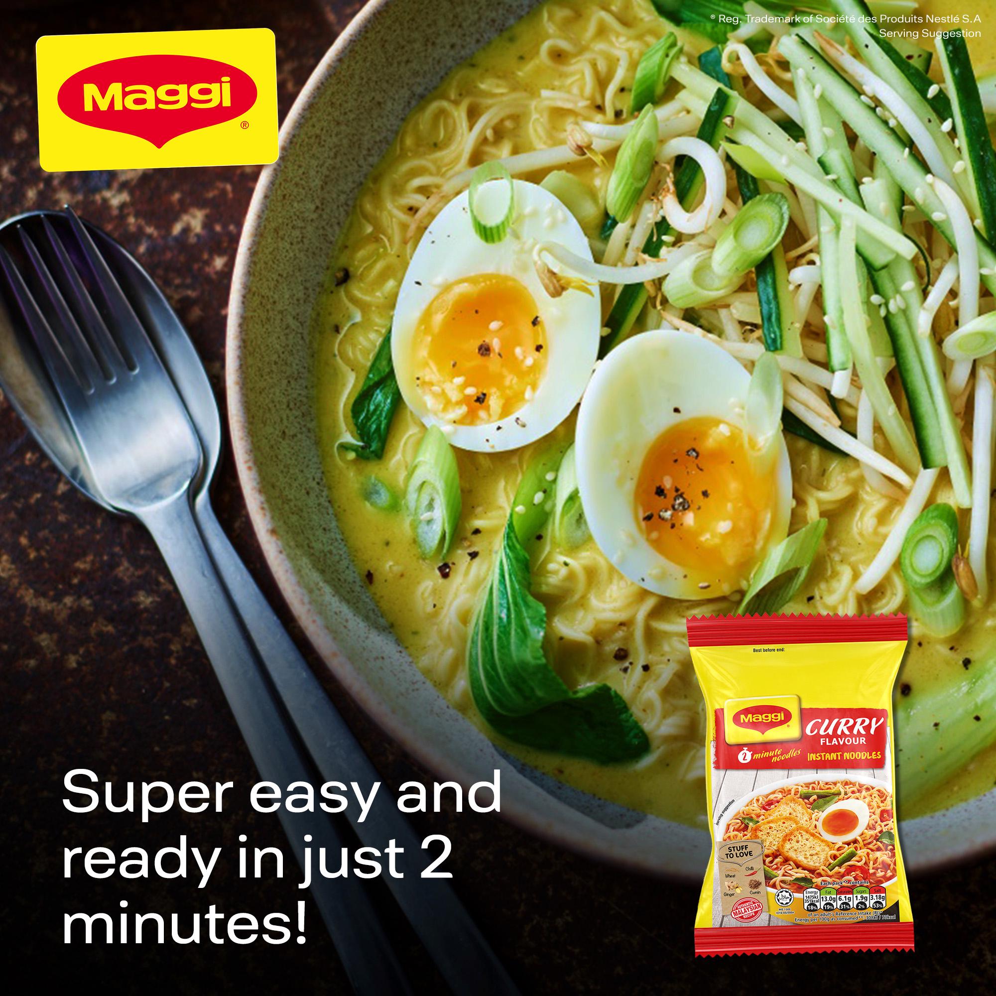 Maggi Curry Flavour Instant Noodles 5x79g thumbnail 2