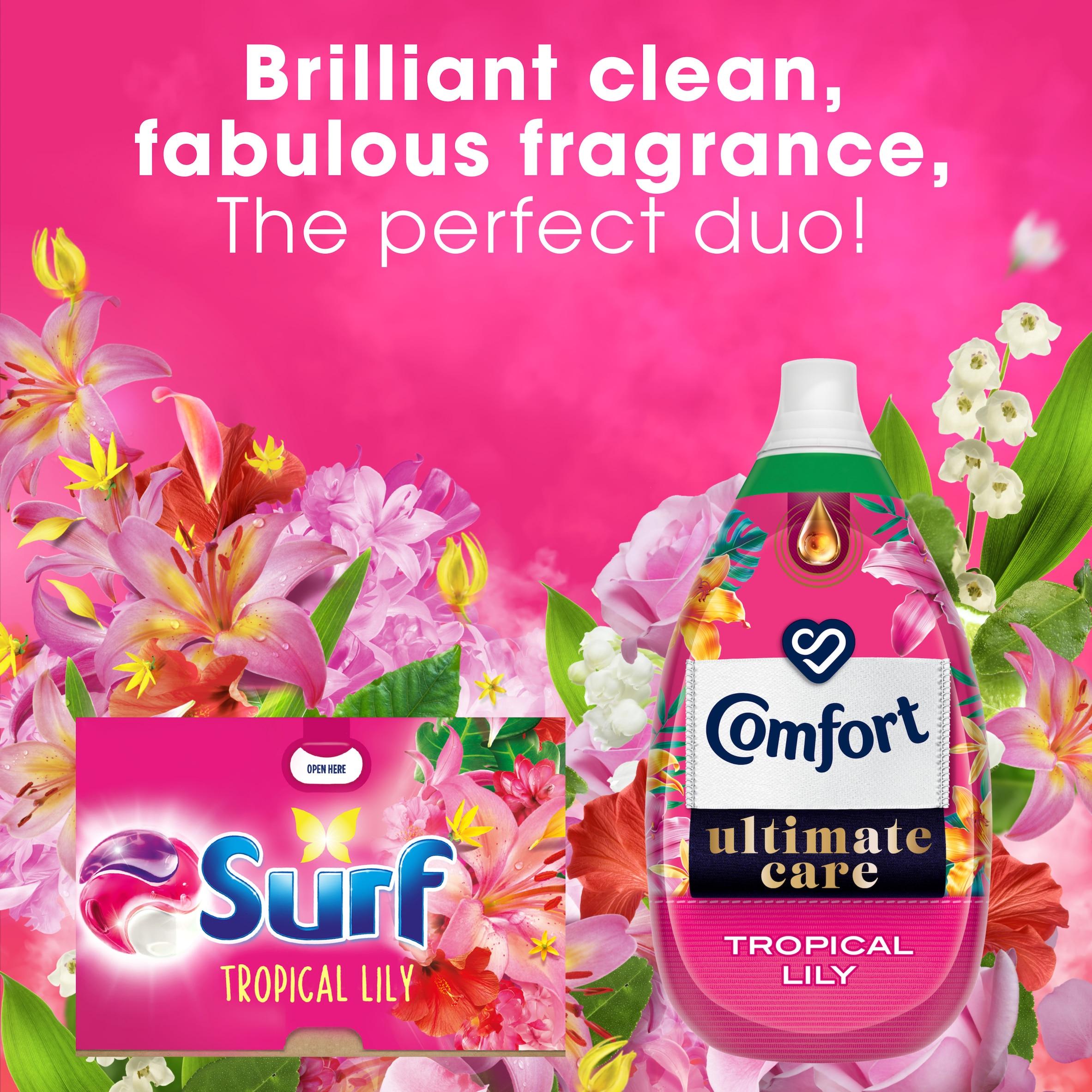 Surf 3 In 1 Laundry Washing Detergent Capsules Tropical Lily 15 Washes thumbnail 5