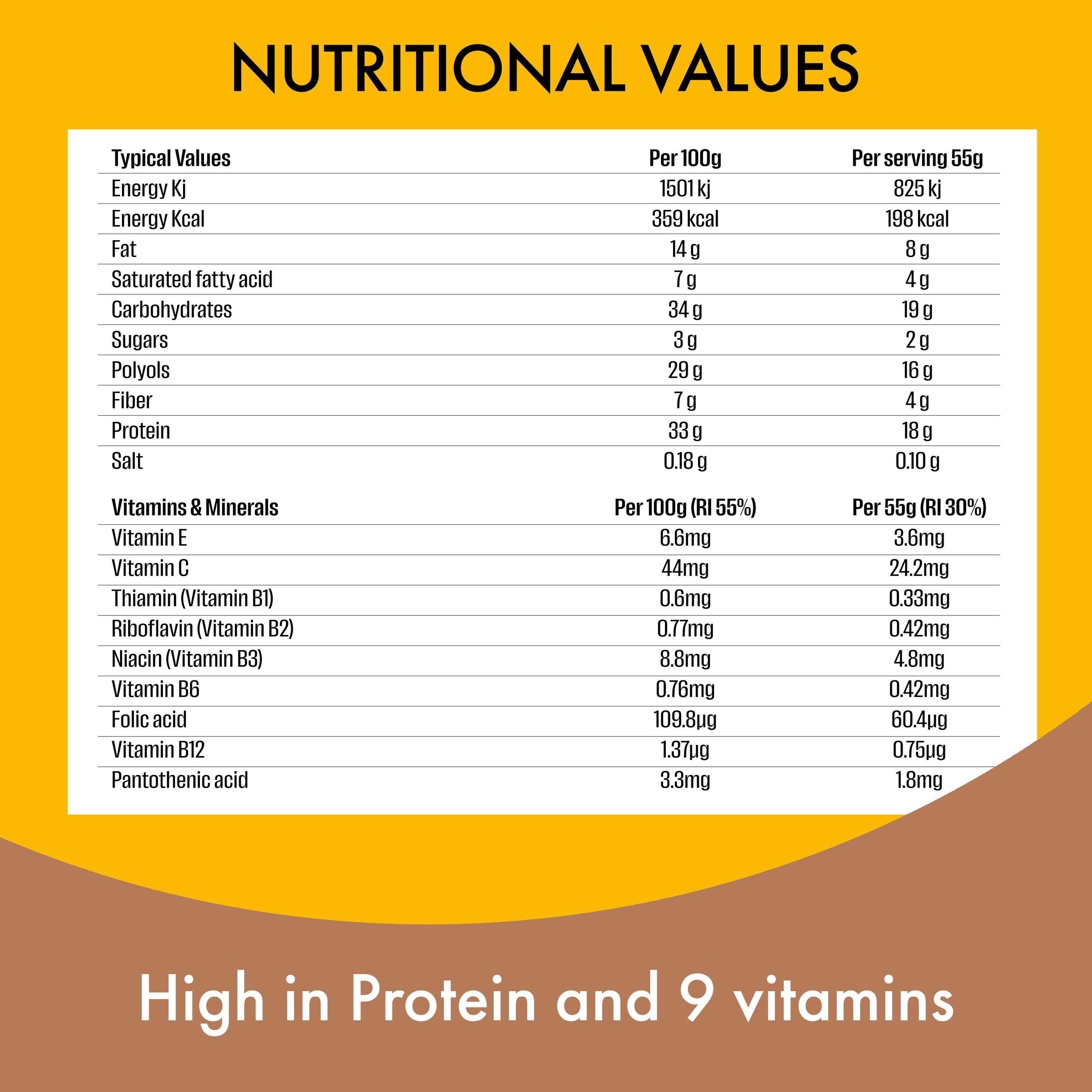 Fulfil White Chocolate Cookies & Cream Flavour Vitamin Protein Bar 55g thumbnail 5