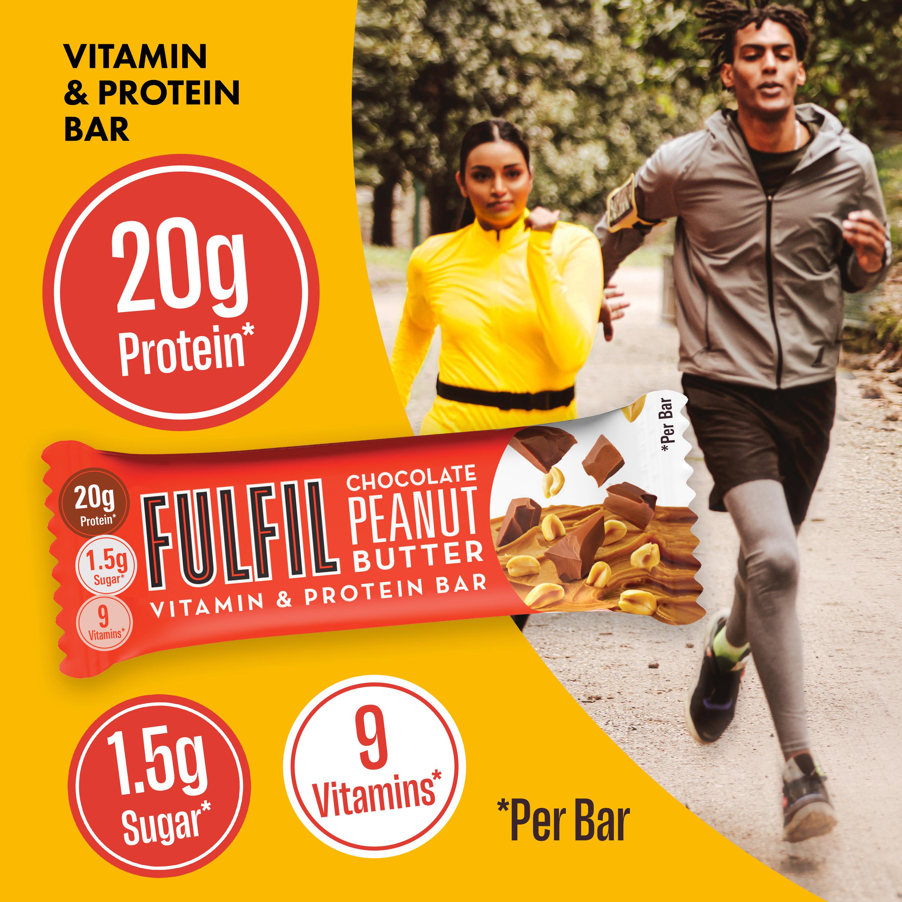 Fulfil Chocolate Peanut Butter Flavour Vitamin & Protein Bar 55g thumbnail 2