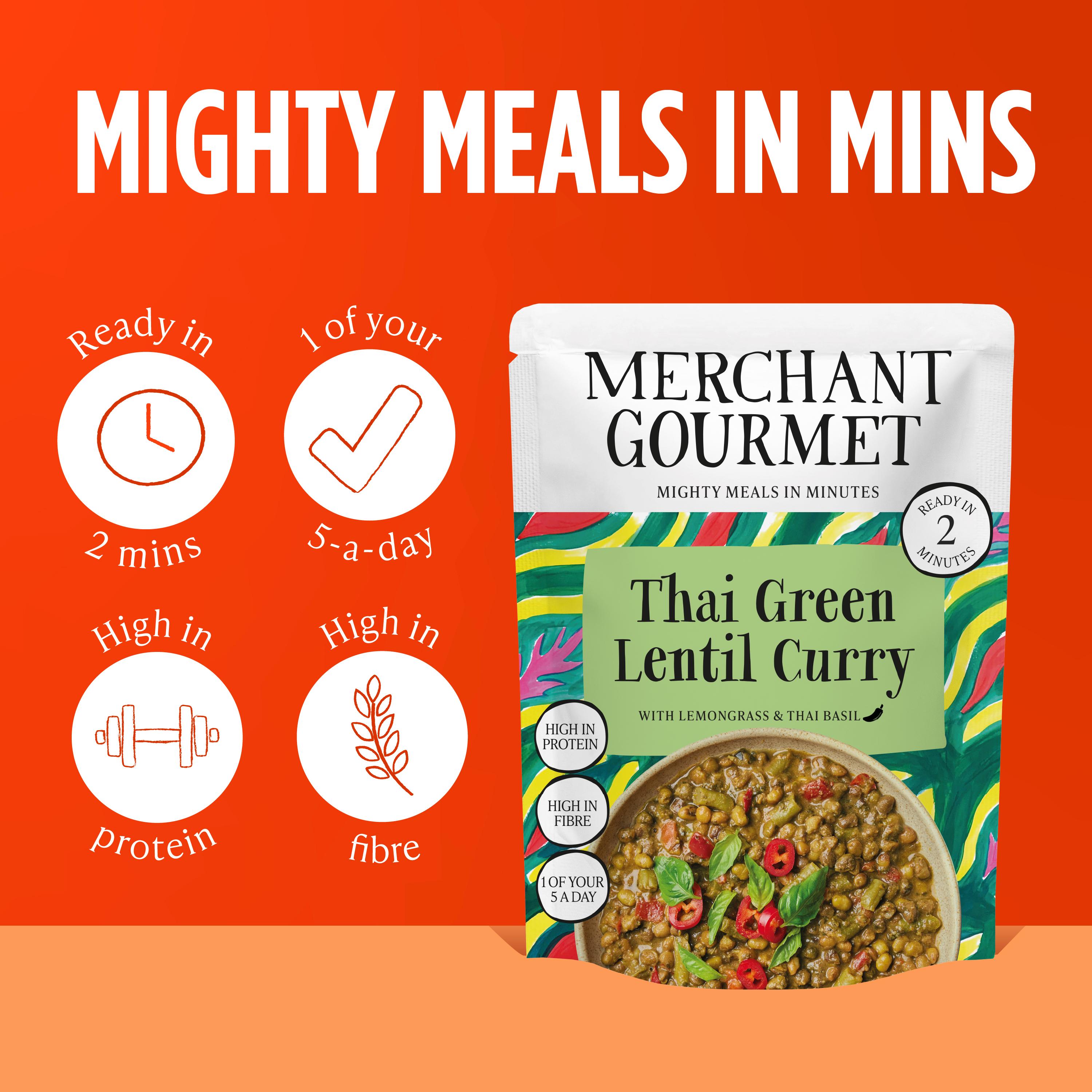 Merchant Gourmet Thai Green Lentil Curry 280g thumbnail 3