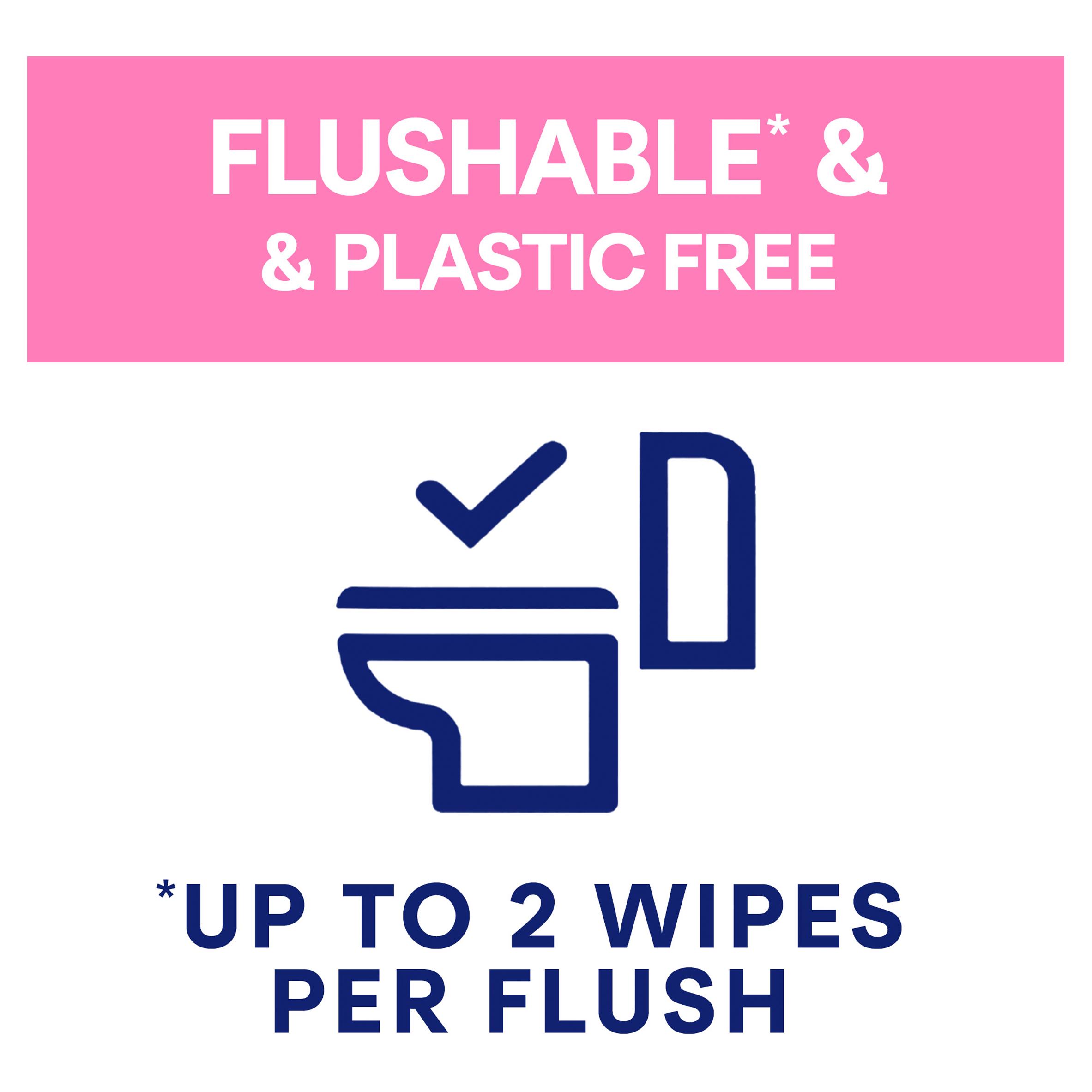 Andrex Fresh & Sensitive Flushable Moist Toilet Tissue Wipes Single Pack x30 thumbnail 2