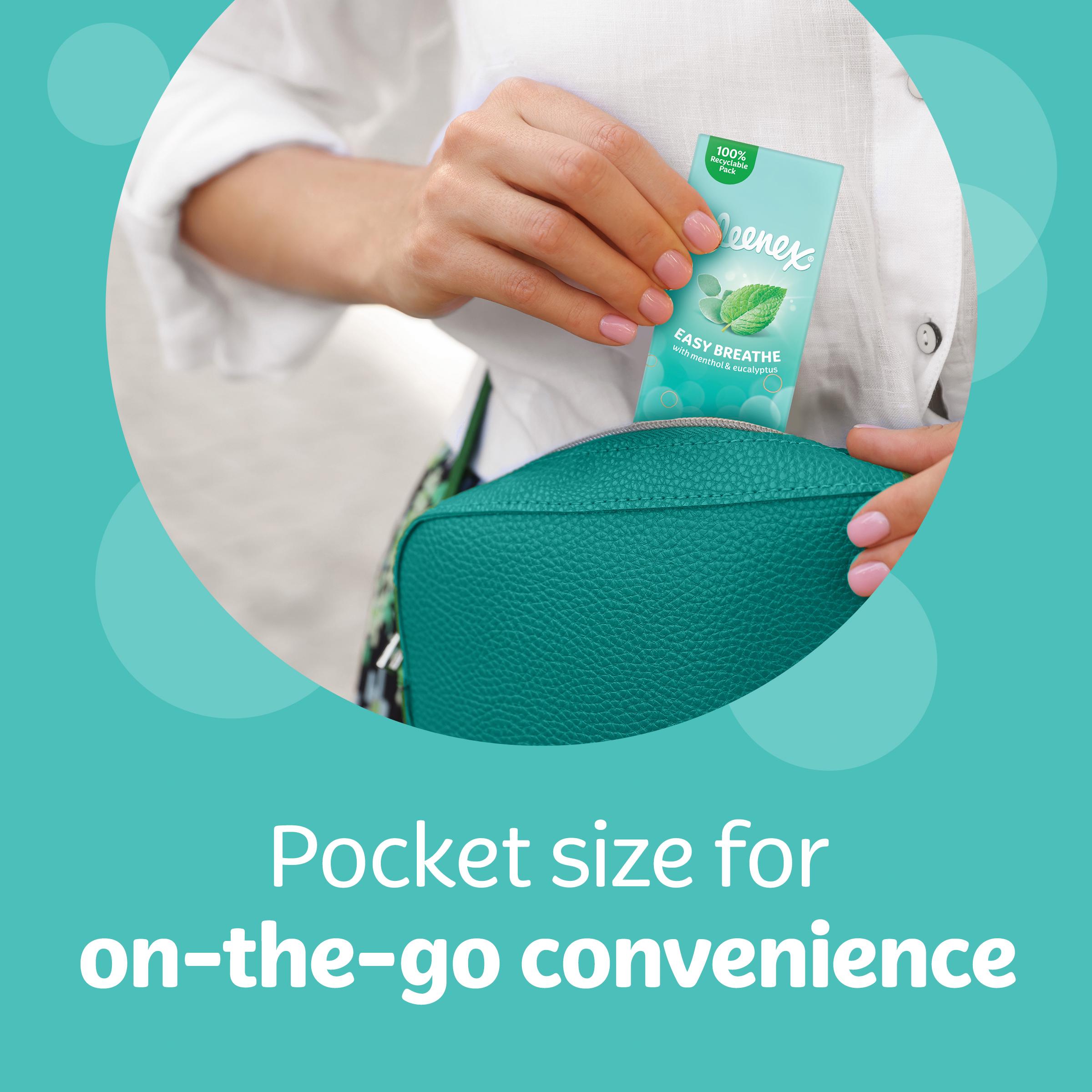 Kleenex Easy Breathe Tissues Pocket Pack 6x9 Sheets thumbnail 3