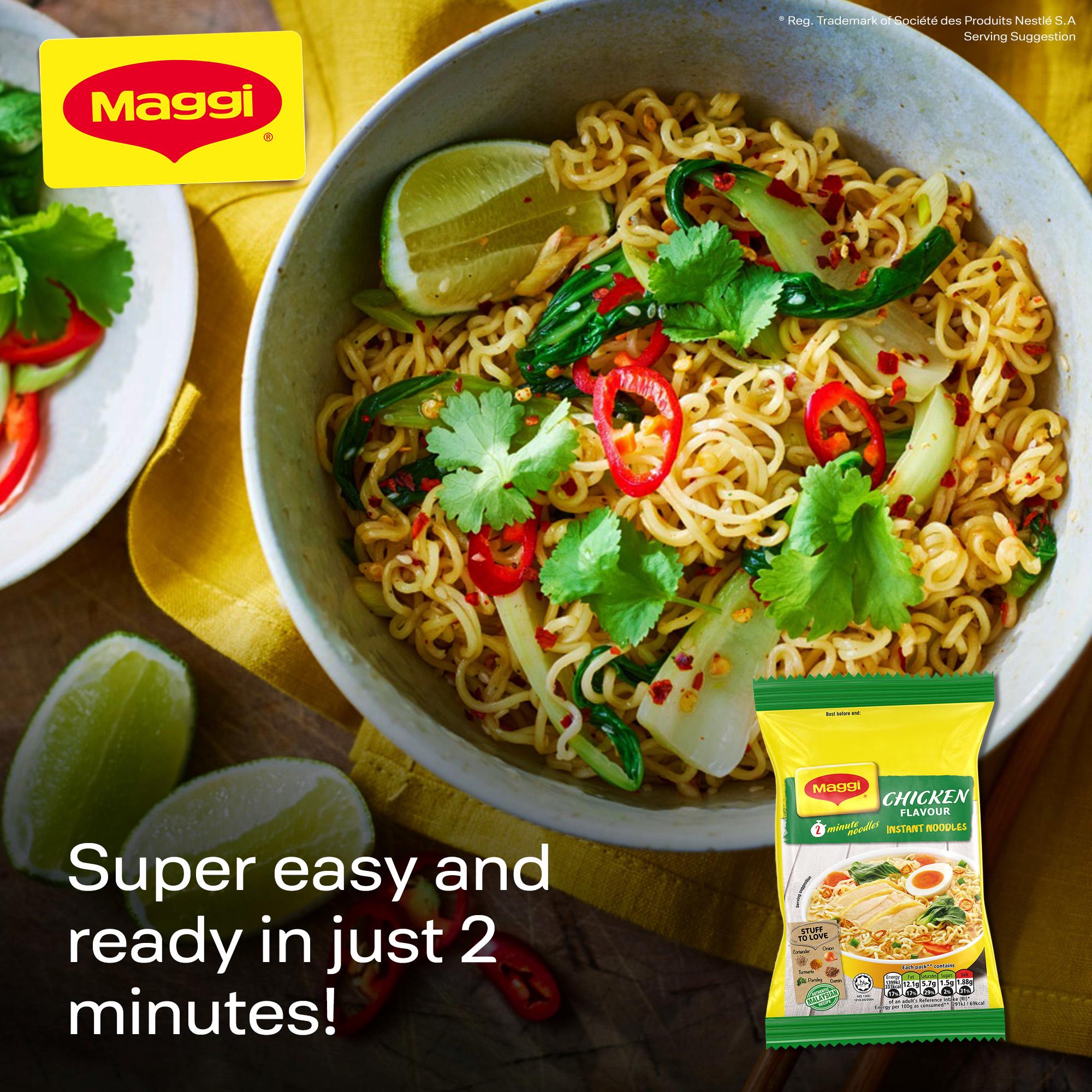 Maggi Chicken Flavour Instant Noodles 5x74g thumbnail 2