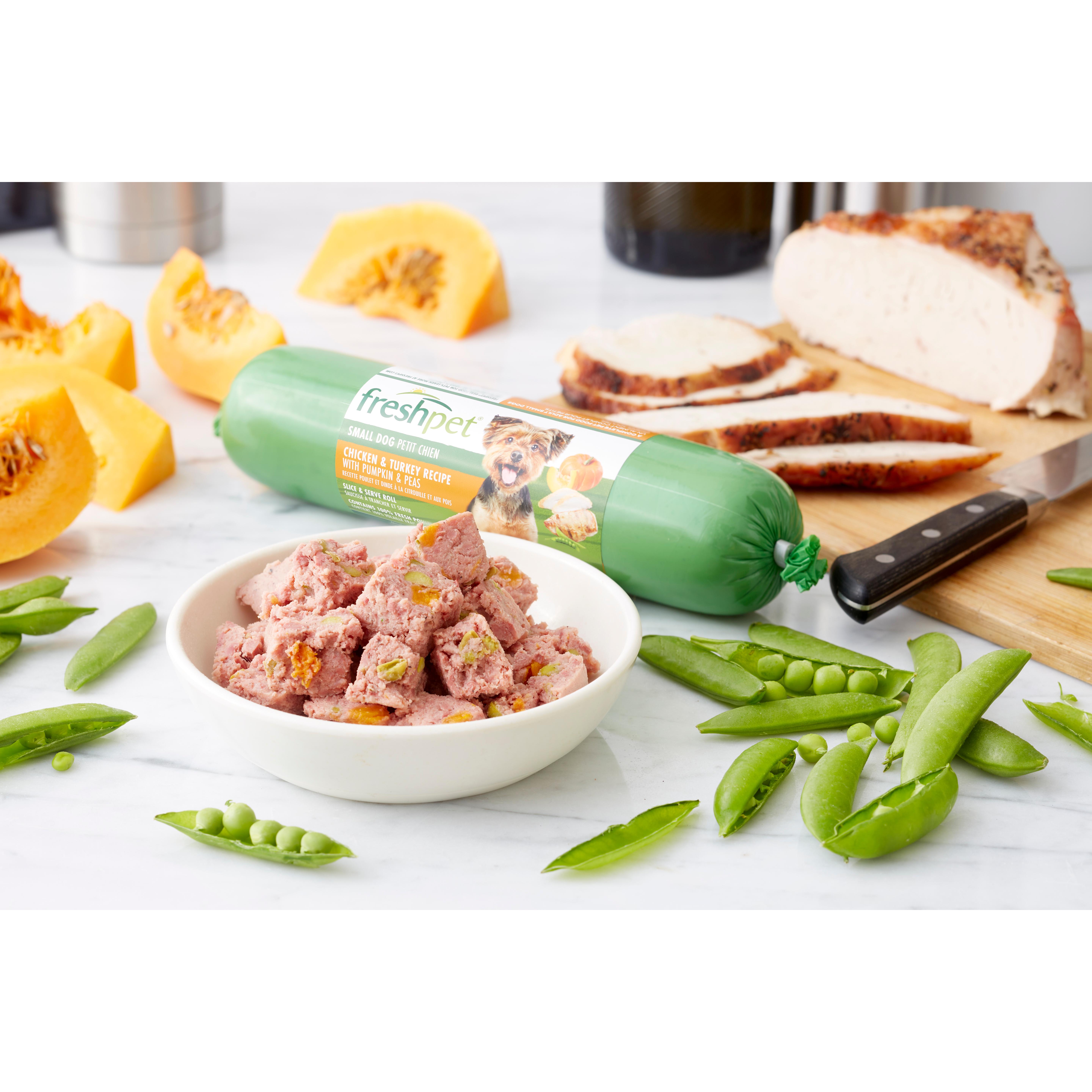 Freshpet Small Dog Chicken & Turkey Recipe with Pumpkin & Peas 400g thumbnail 3