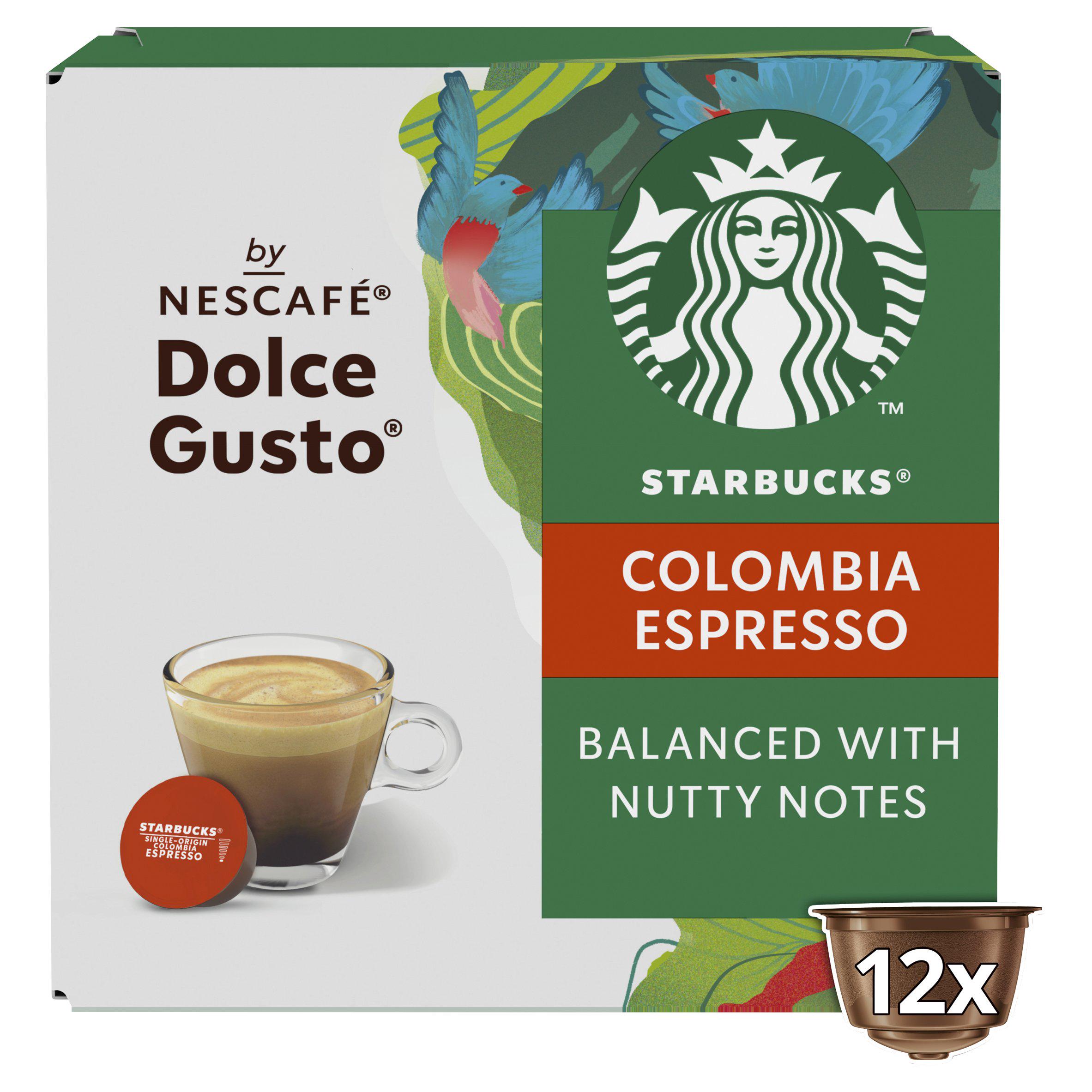 STARBUCKS Medium Colombia Coffee Pods by NESCAFE Dolce Gusto