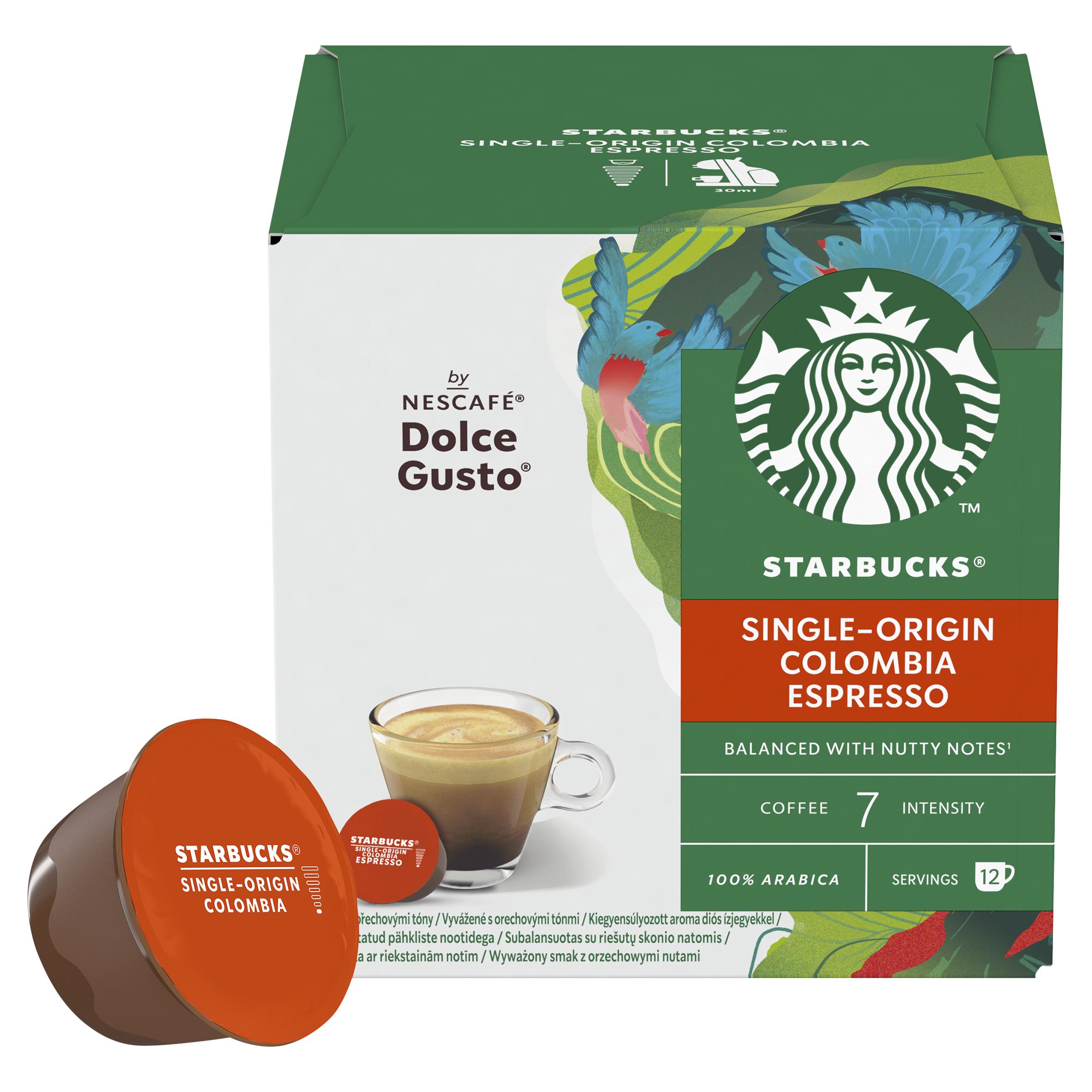 Starbucks by Nescafé Dolce Gusto Colombia Medium Roast Espresso Coffee Pods x12 thumbnail 5