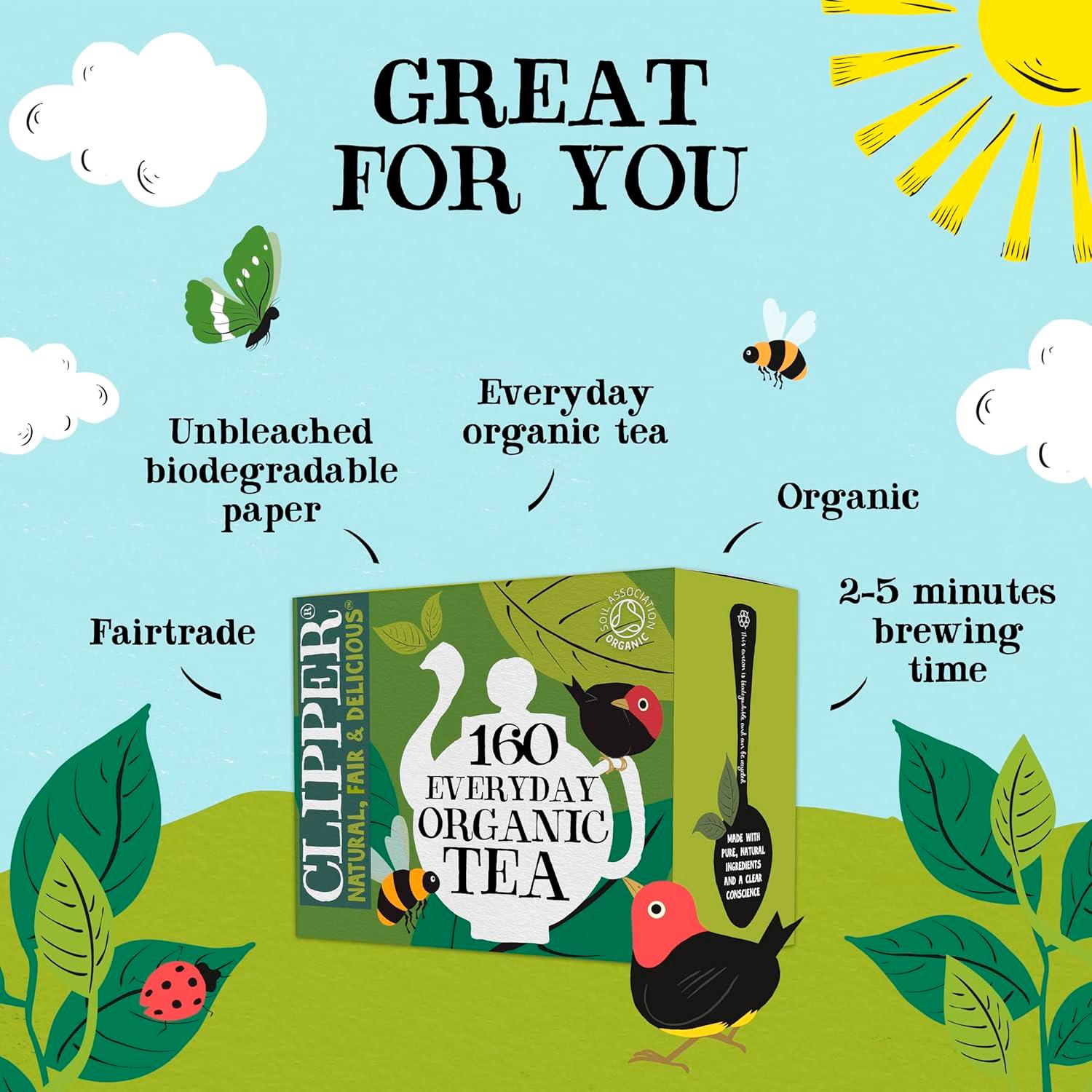 Clipper Organic Everyday Tea Bags x160 464g thumbnail 2