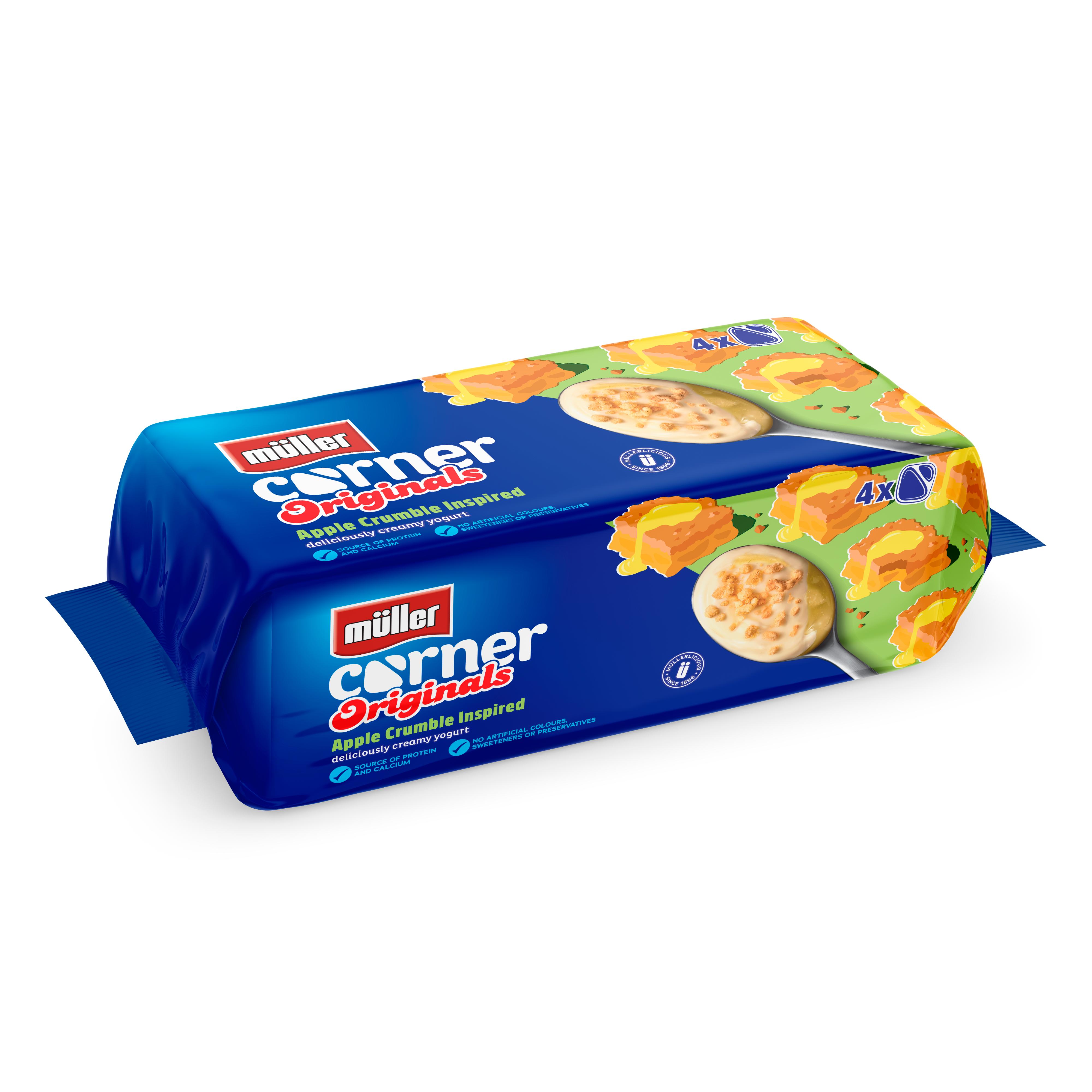 Muller Corner Originals Apple Crumble Yogurt 4x124g thumbnail 3