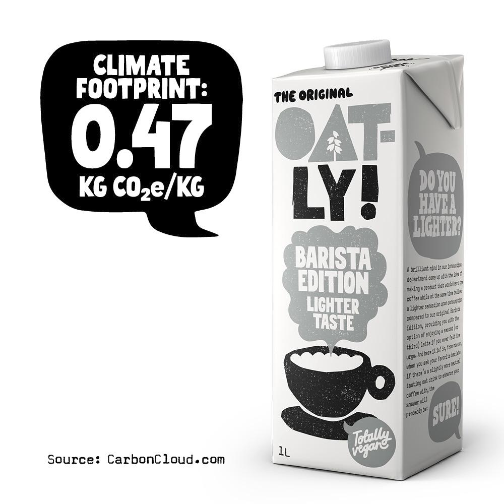 Oatly Oat Drink Barista Lighter Taste Ambient 1L thumbnail 2