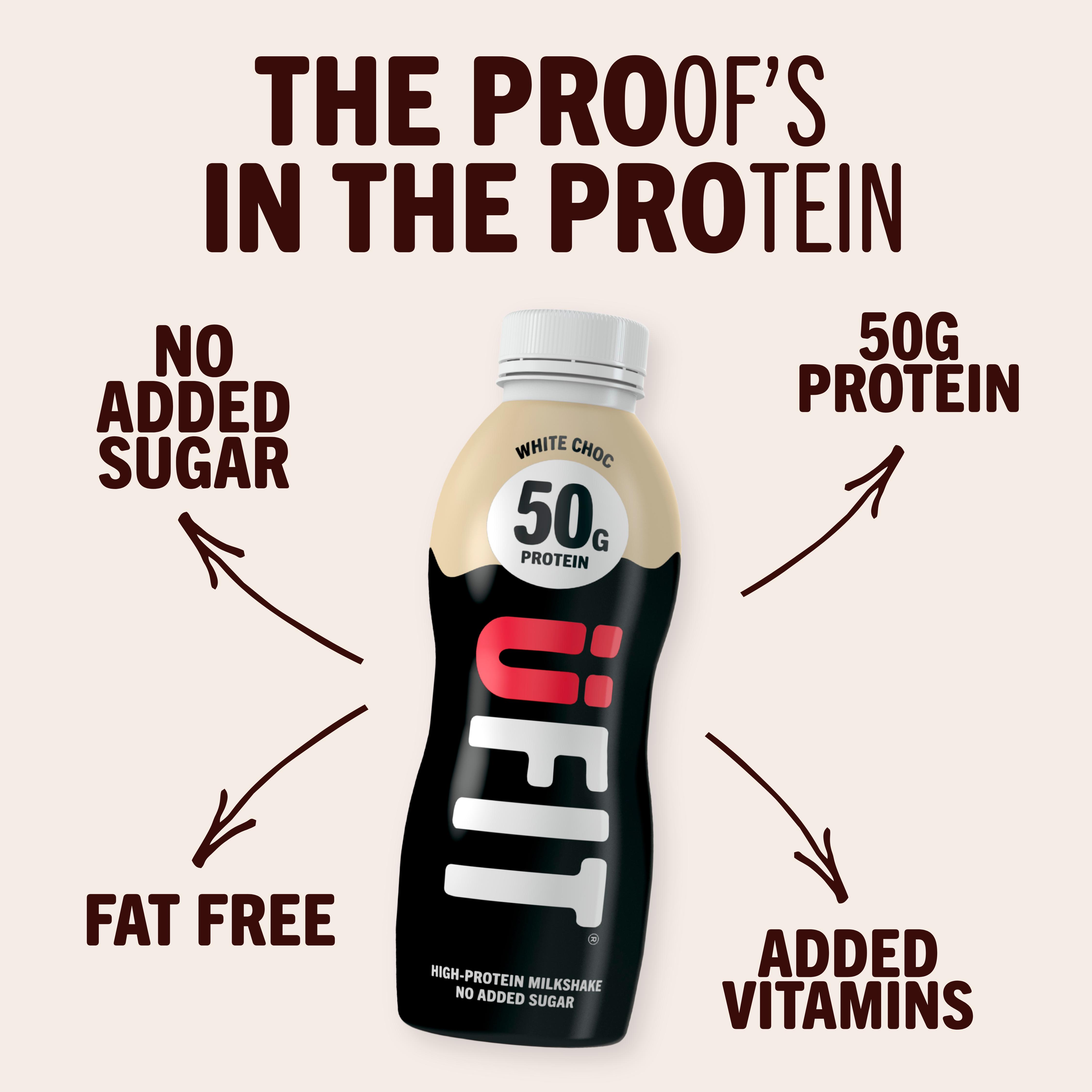 Ufit White Chocolate High Protein Milkshake 500ml thumbnail 2
