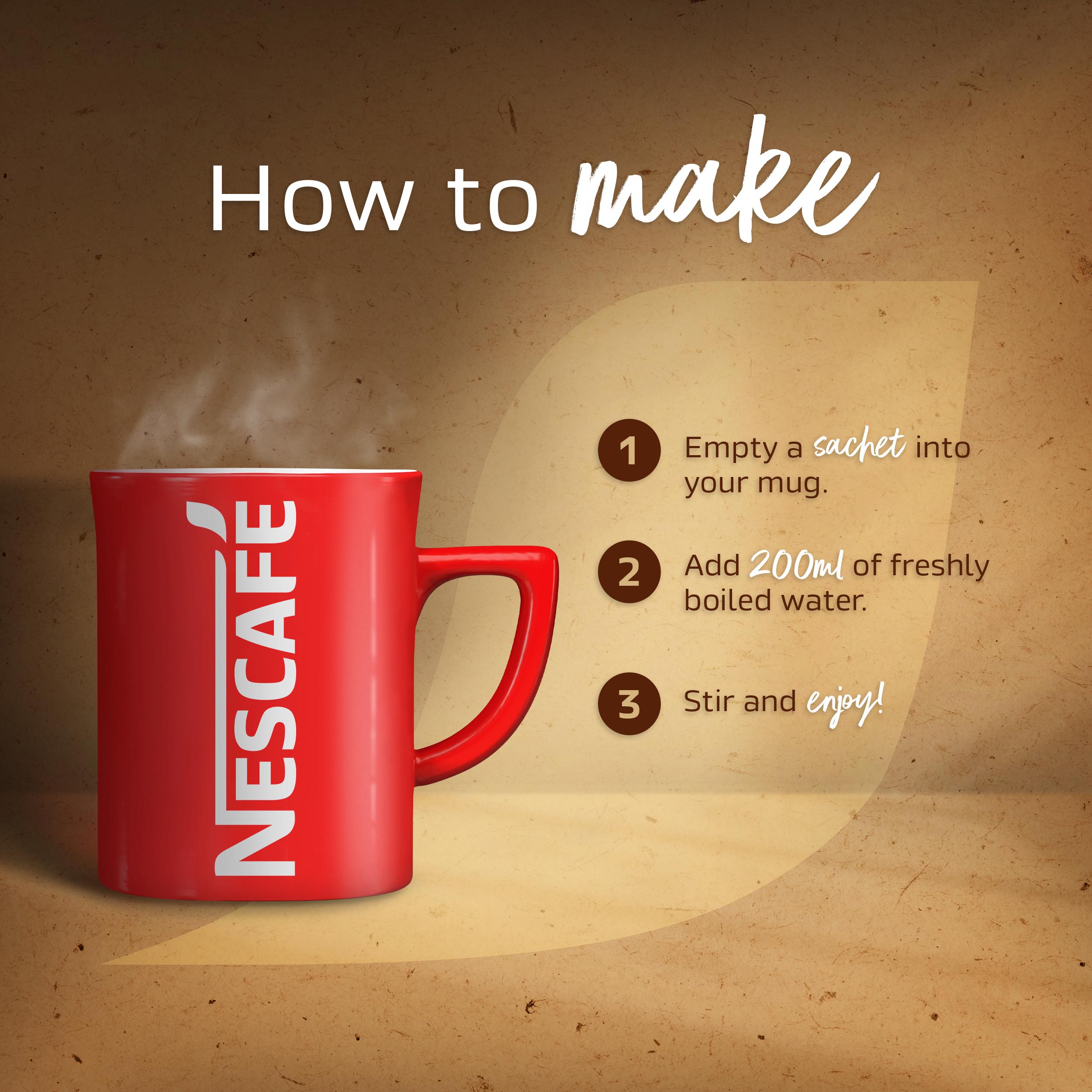 Nescafe 3 In 1 Caramel Instant Coffee Sachets 12x16g thumbnail 5
