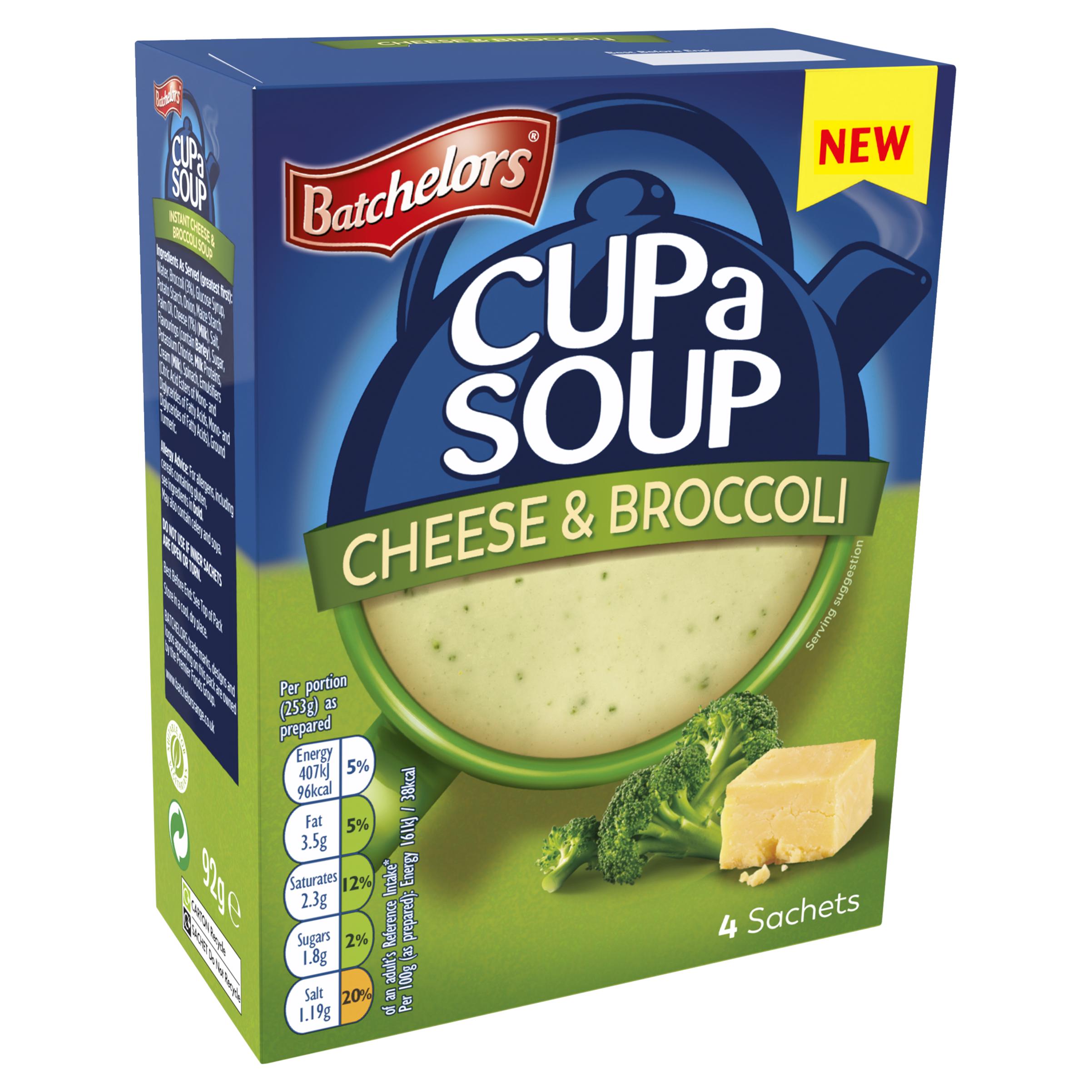 Batchelors Cup a Soup Cheese & Broccoli Sachets x4 92g thumbnail 2