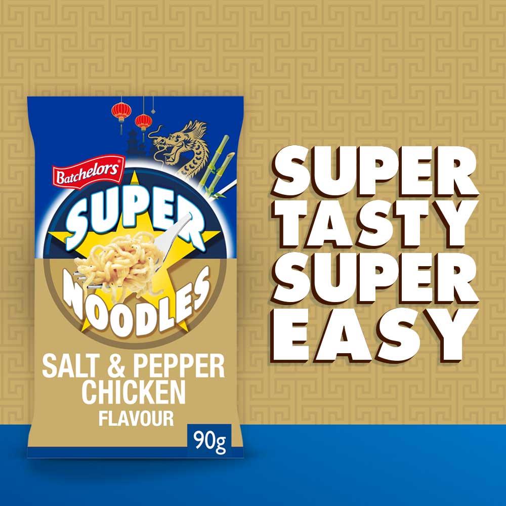 Batchelors Chinese Salt & Pepper Chicken Flavour Super Noodles 90g thumbnail 2