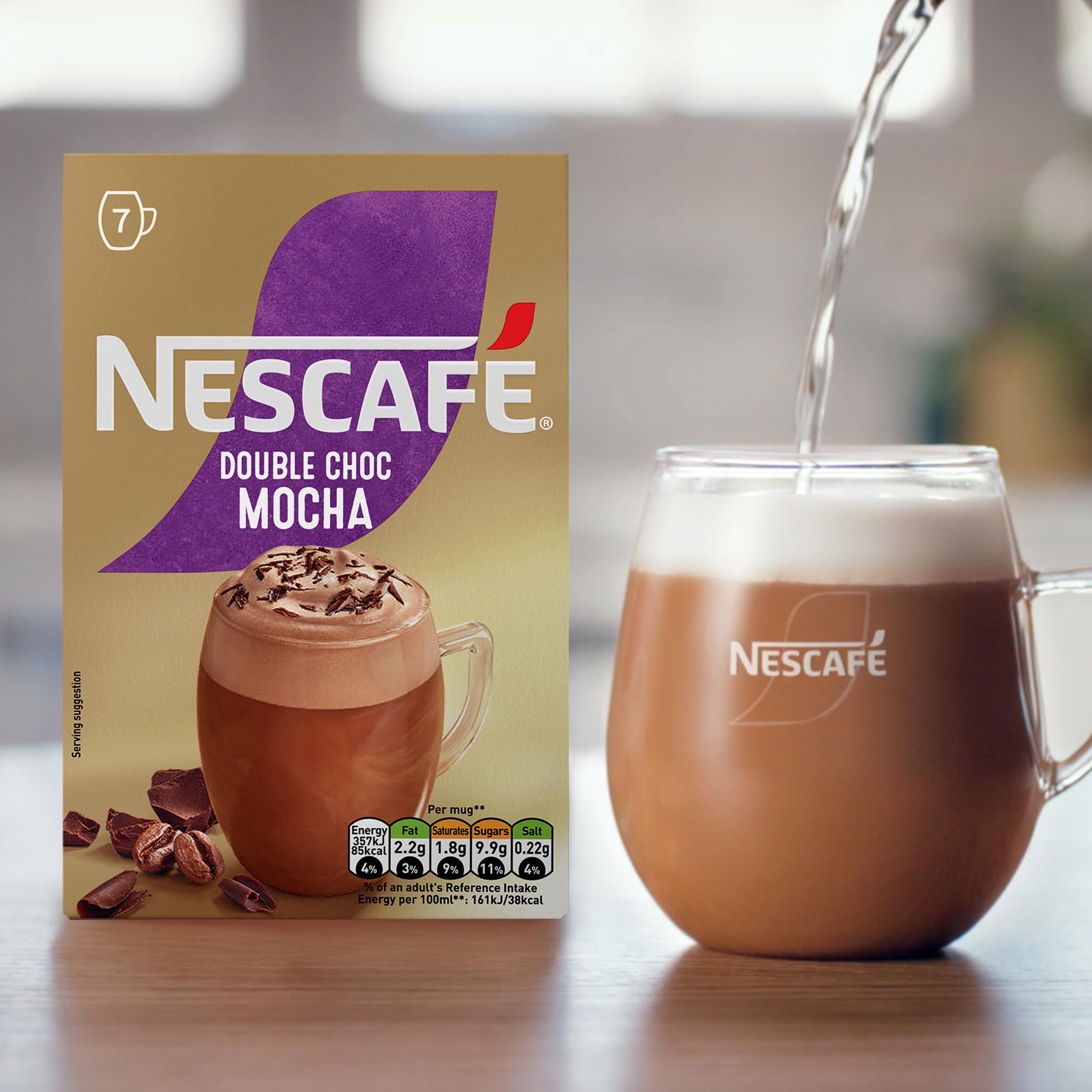 Nescafe Double Choc Mocha Instant Coffee Sachets x7 146.3g thumbnail 3