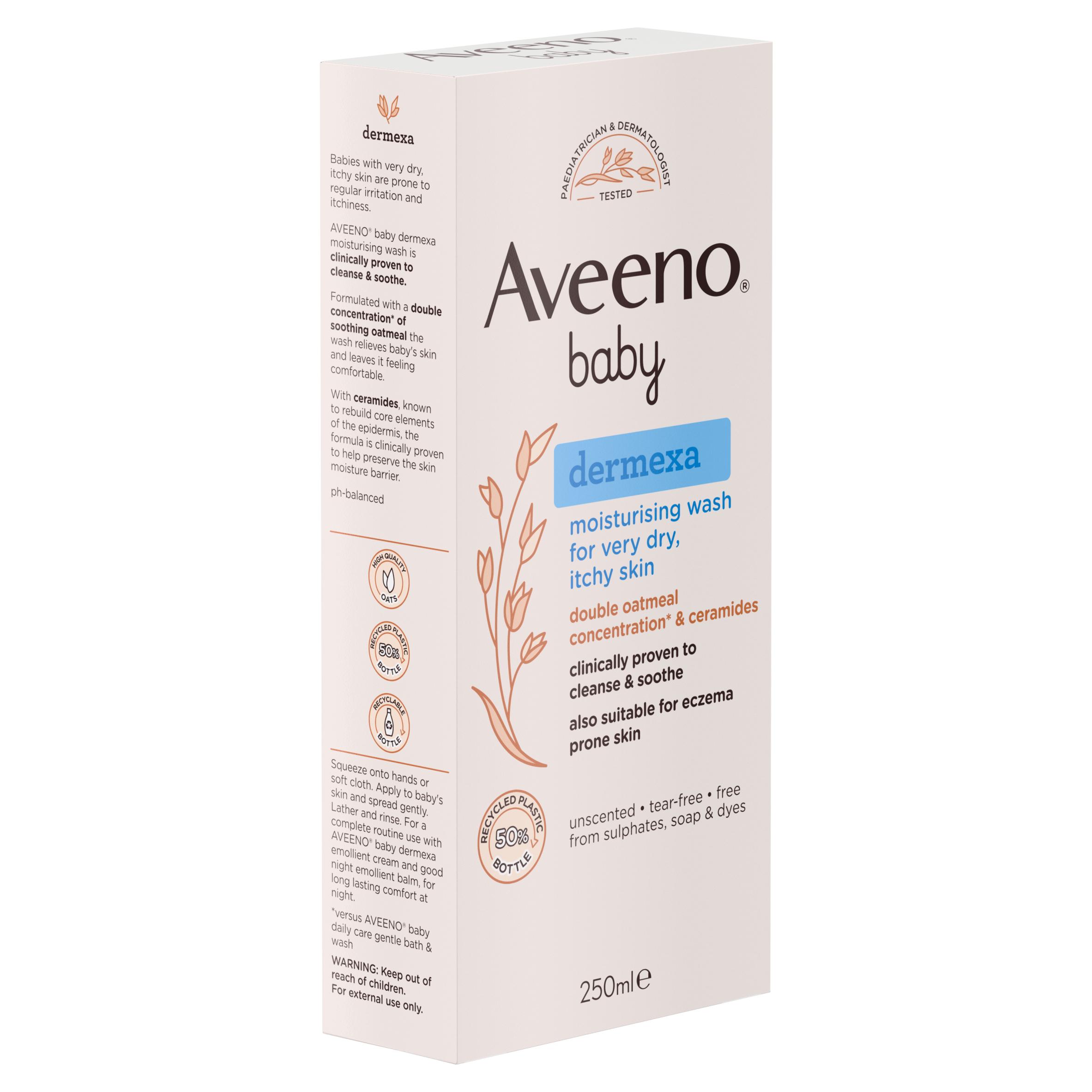 Aveeno Baby Dermexa Moisturising Baby Wash For Dry & Itchy Skin 250ml thumbnail 5