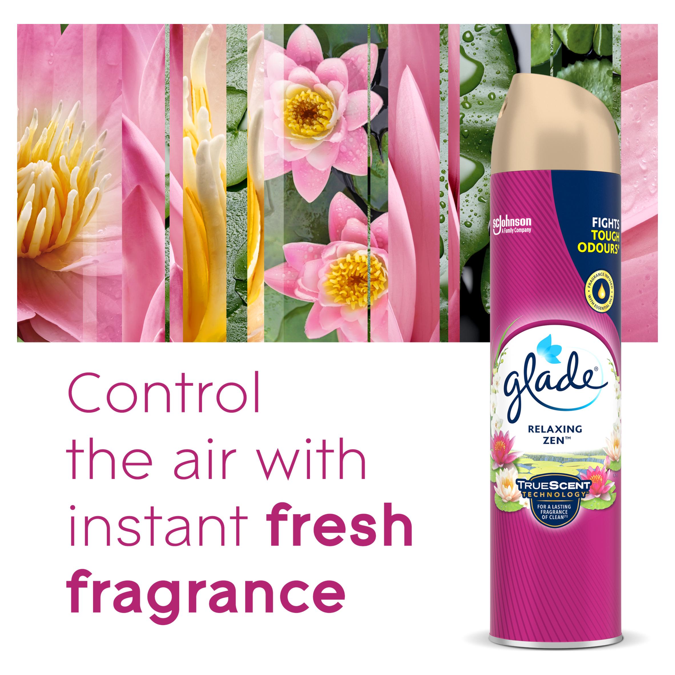 Glade Aerosol Air Freshener Relaxing Zen 300ml thumbnail 3