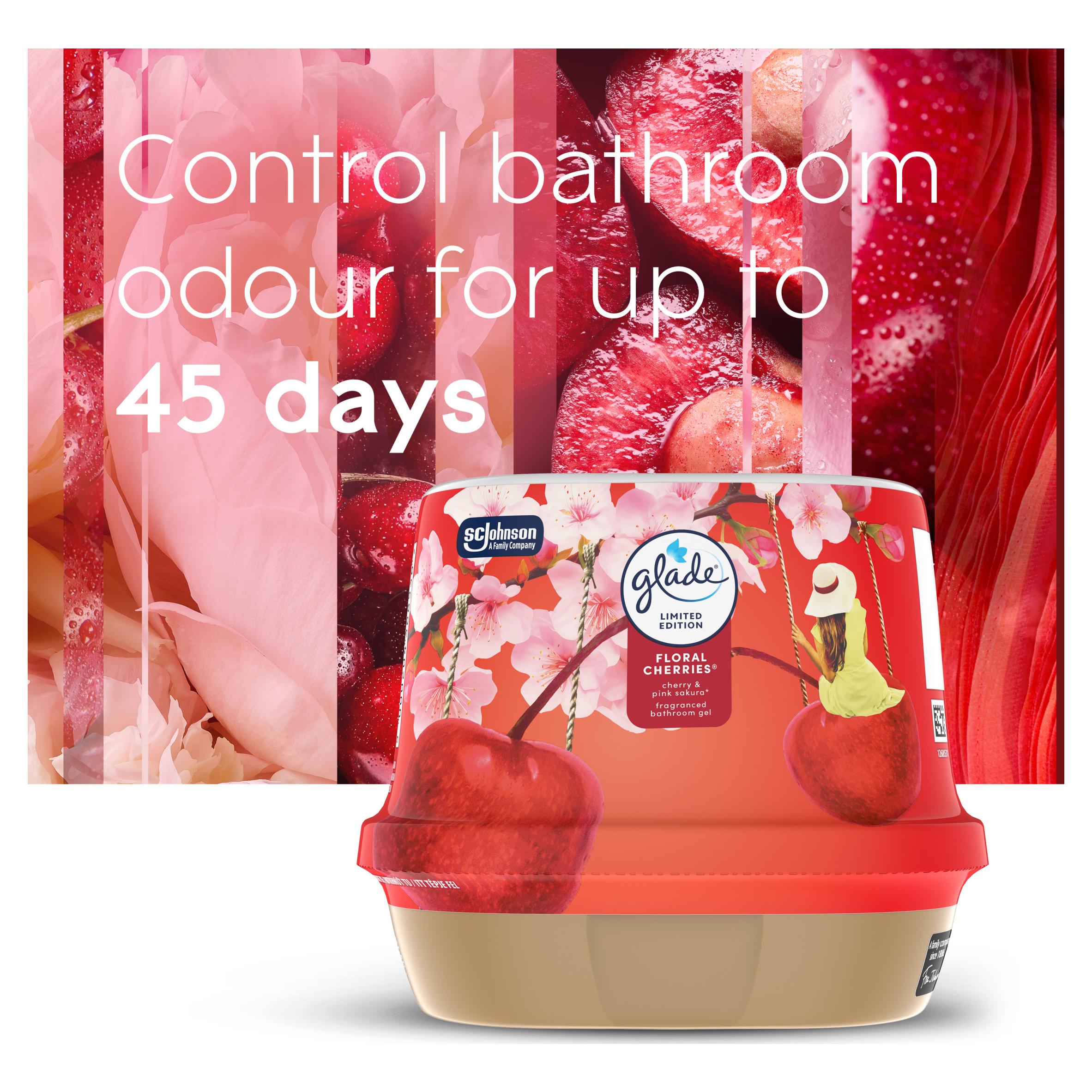 Glade Bathoom Gel Air Freshener Floral Cherries 180g thumbnail 3