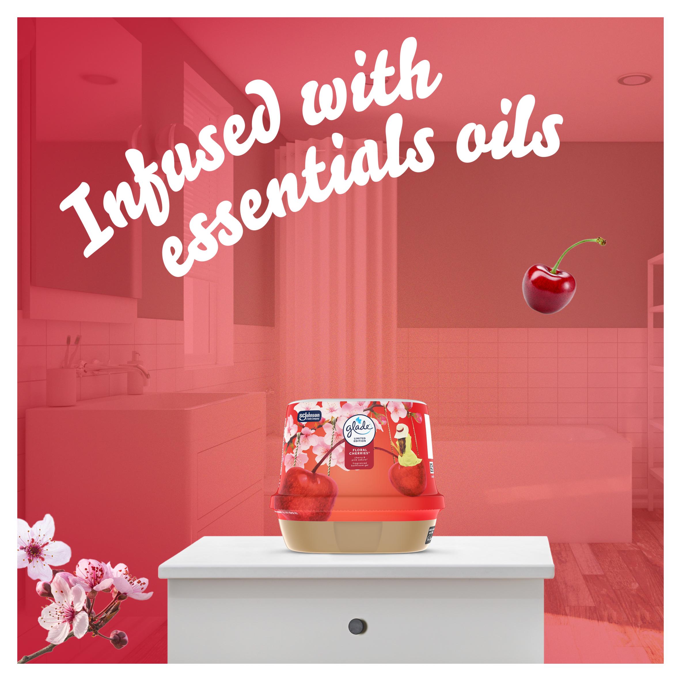 Glade Bathoom Gel Air Freshener Floral Cherries 180g thumbnail 4