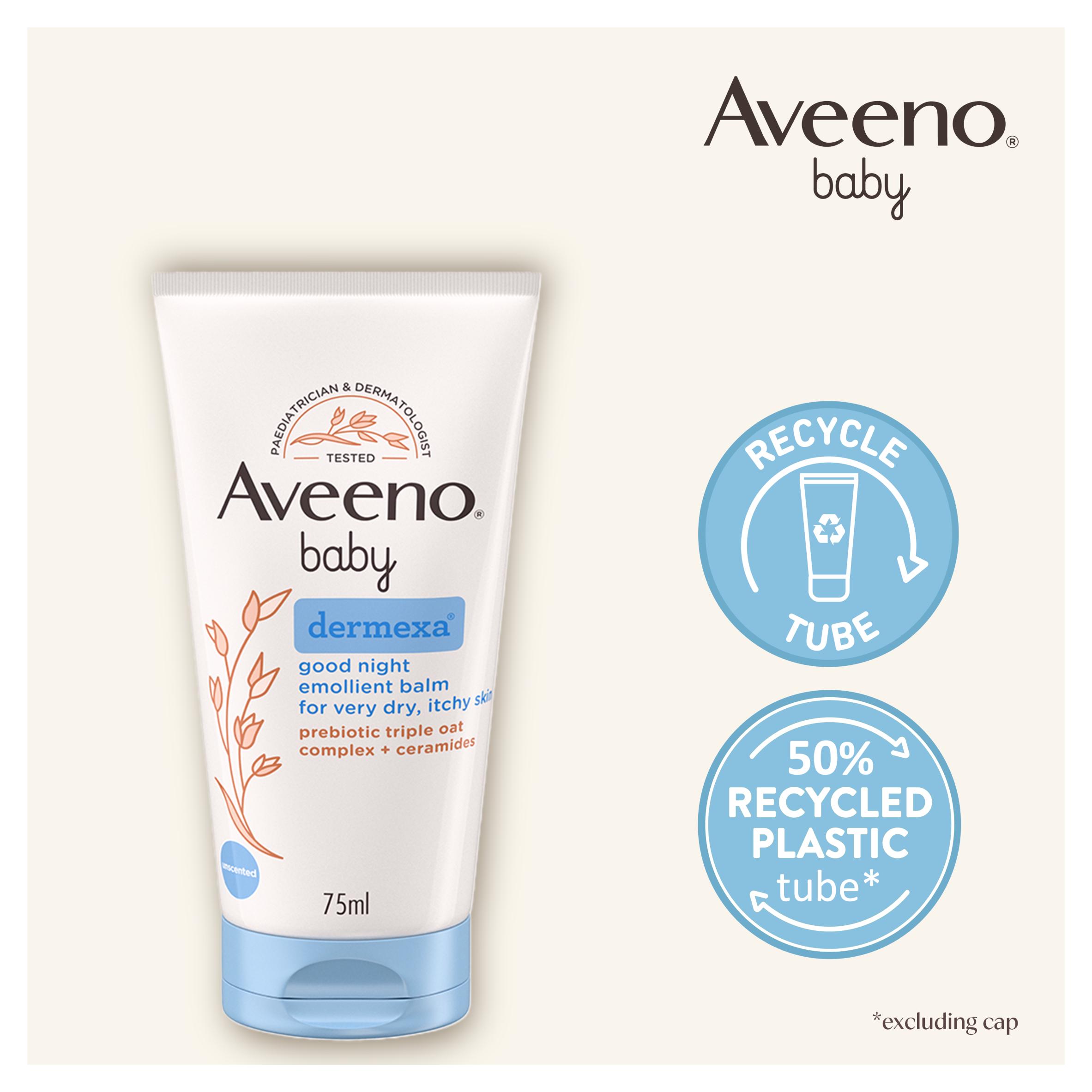 Aveeno Baby Dermexa Good Night Emollient Balm 75ml thumbnail 3