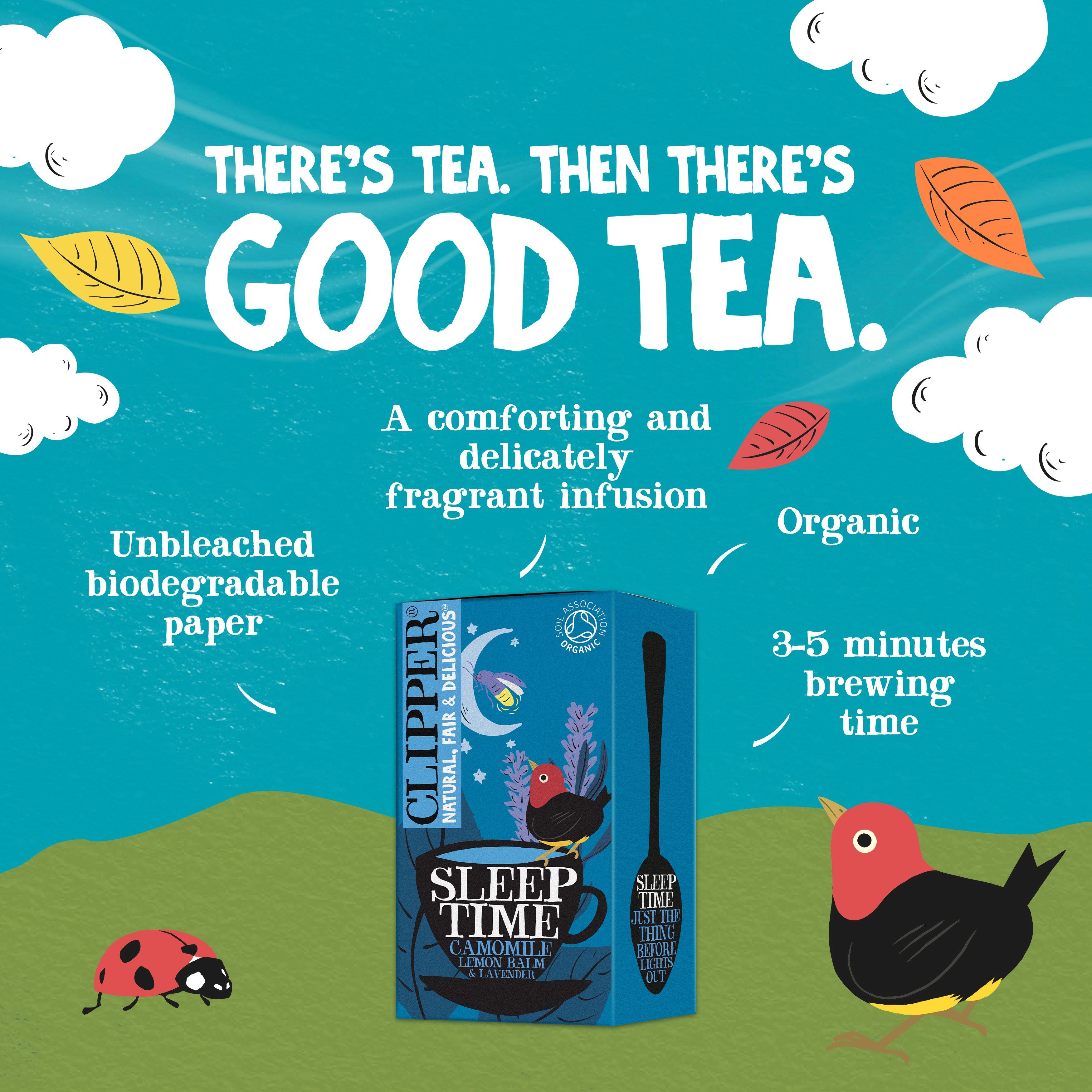 Clipper Organic Sleep Time Herbal Tea Bags x20 30g thumbnail 2