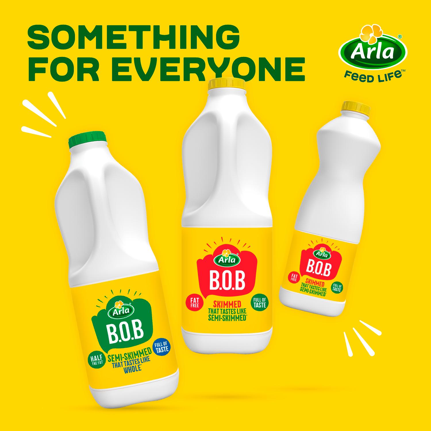 Arla BOB Skimmed Milk Tastes like Semi Skimmed 1L thumbnail 6